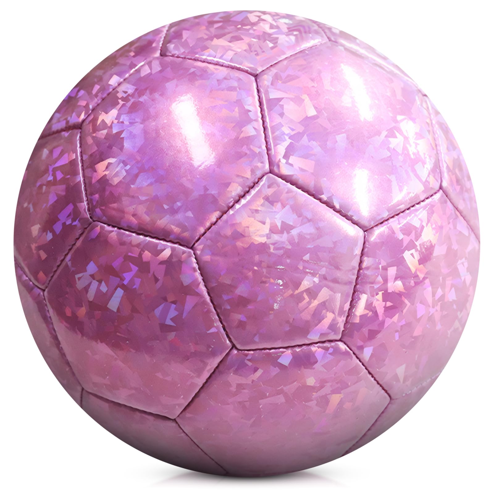 KWJEIULSOQ Football Size 5, Purple, 2024 Ball, Size 5 for Children and Adults Outdoor, Indoor Training, 29.5 centimetri