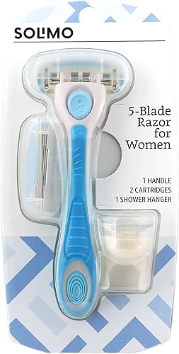 Miniatura 9 de Marca Tienda - Solimo - Maquinilla de afeitar MotionSphere de 5 cuchillas para hombres con lubricación dual y recortadora de barba de precisión,