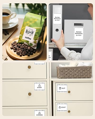 Miniatura 8 de Etiquetas térmicas M220 compatibles con etiquetas Phomemo, 2.36 x 3.14 pulgadas, impermeables, repuestos de etiquetas grandes para etiquetas M220,