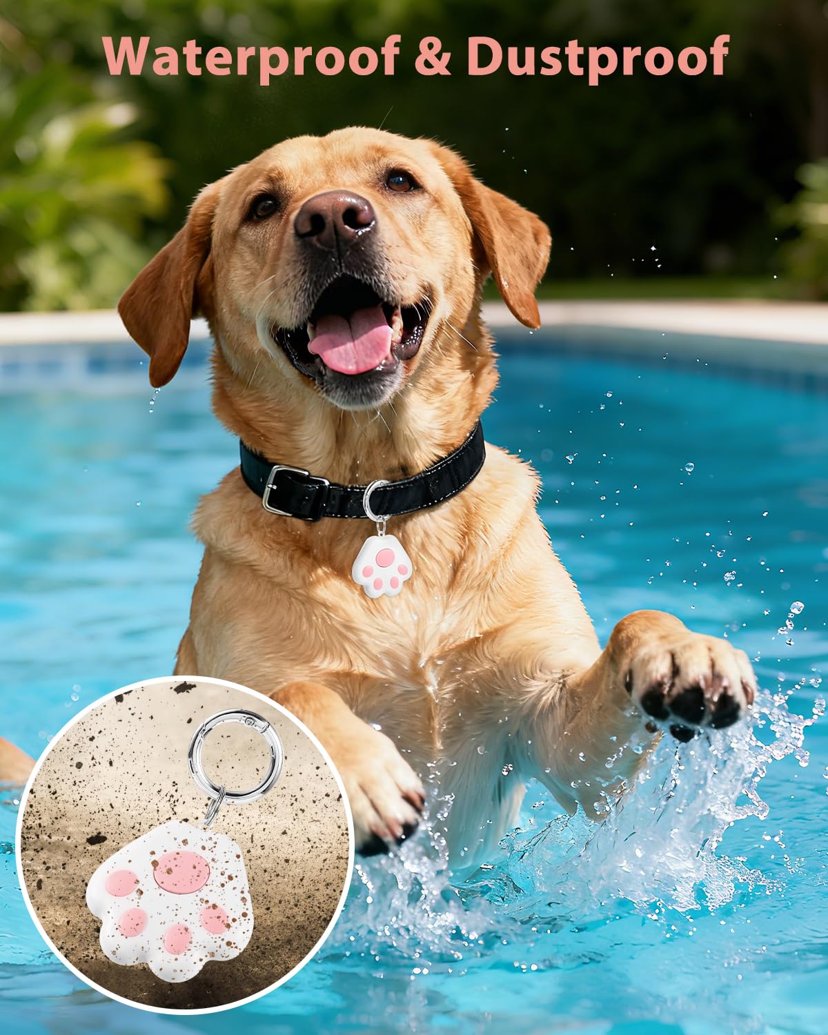 Pet GPS Tracker for Dog and Cat: Dogs and Cats Small Tracking Tag for Android and iOS with No Subscription No Fee - Smart Pets Trackers Waterproof Dustproof Extra Long Usage Life of 180 Days - image 5