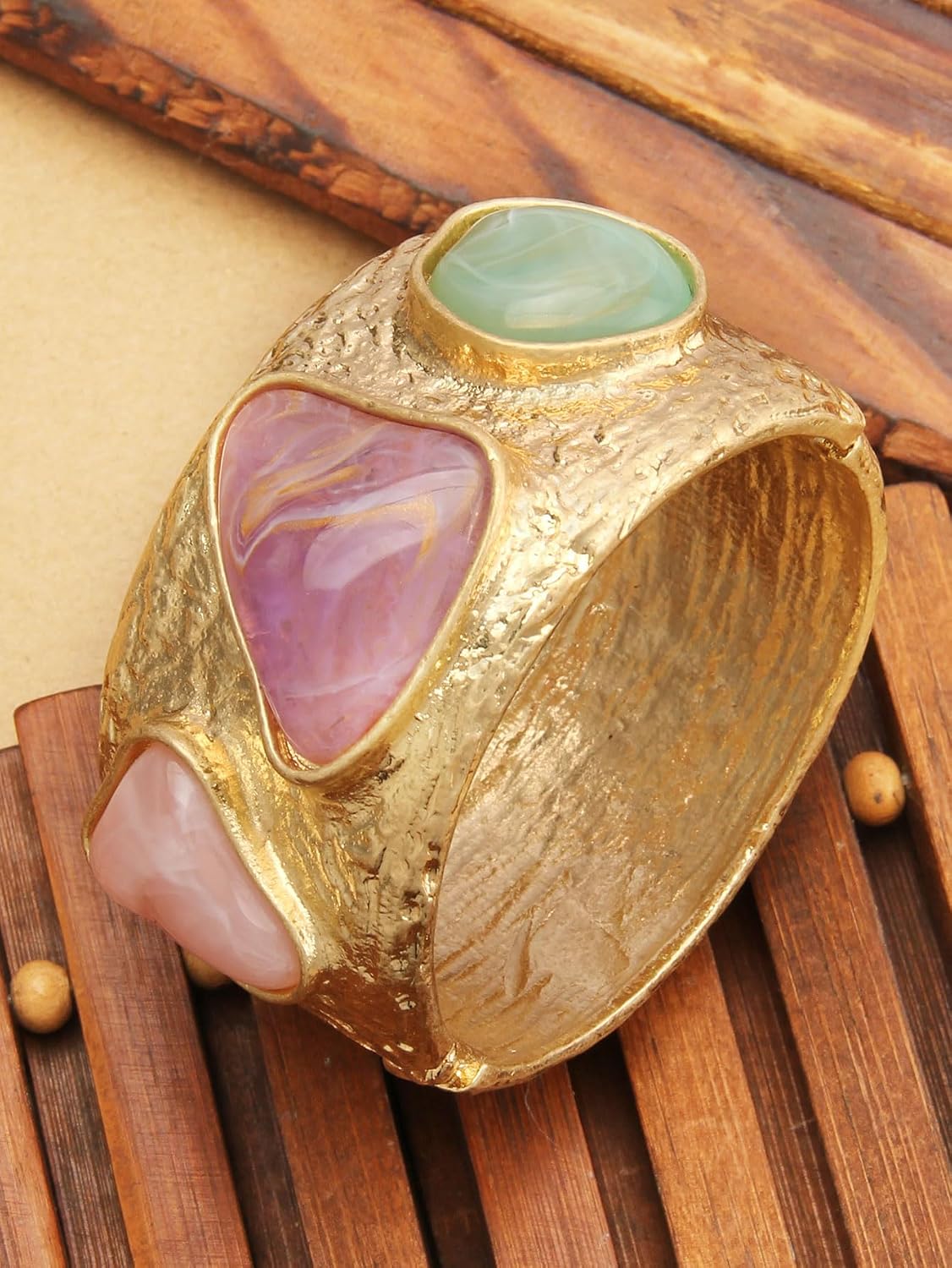 Gold Cuff Bracelet for Women Chunky Bracelet Statement Bracelet