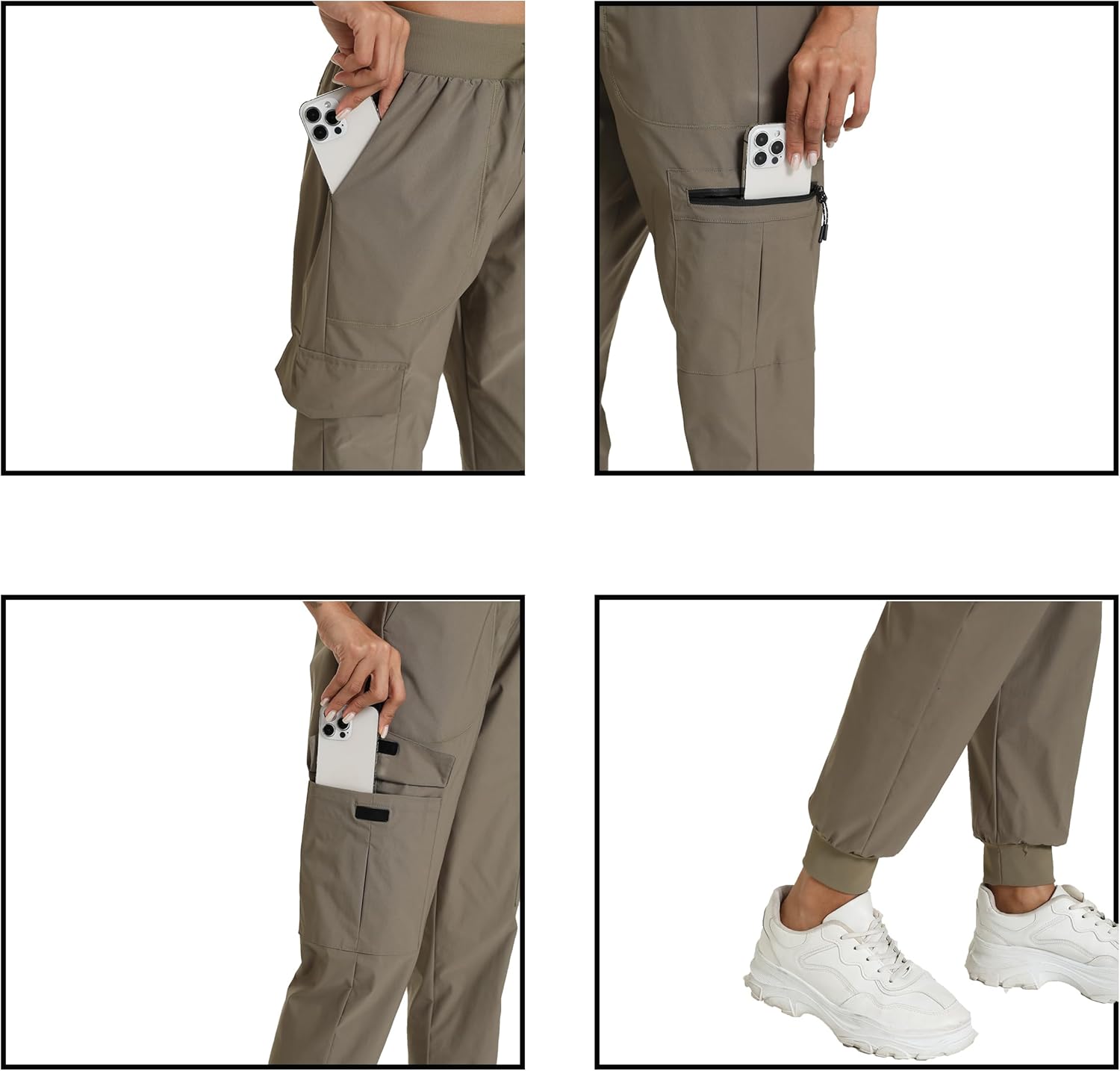 Haowind Cargo Pants for Women with Pocket Workout Athletic Joggers Lightweight Casual Travel Outdoor Camping Hiking Pants - Image 6