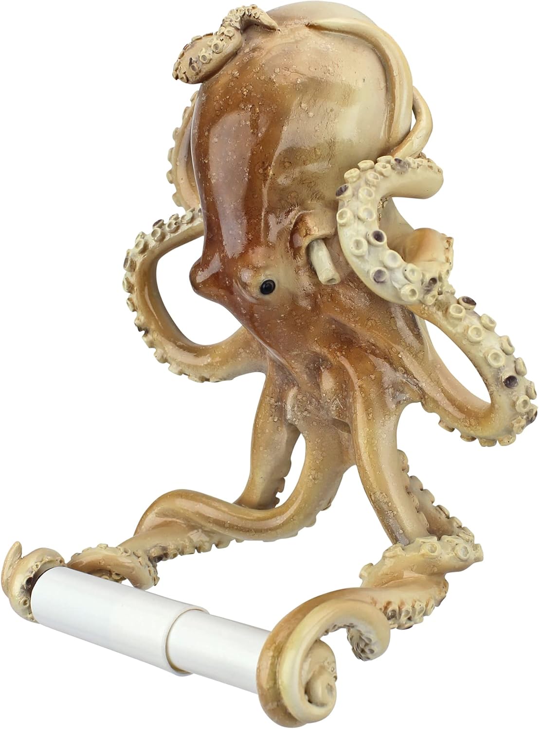 Hand-Painted Resin Octopus Tentacles Toilet Paper Holder