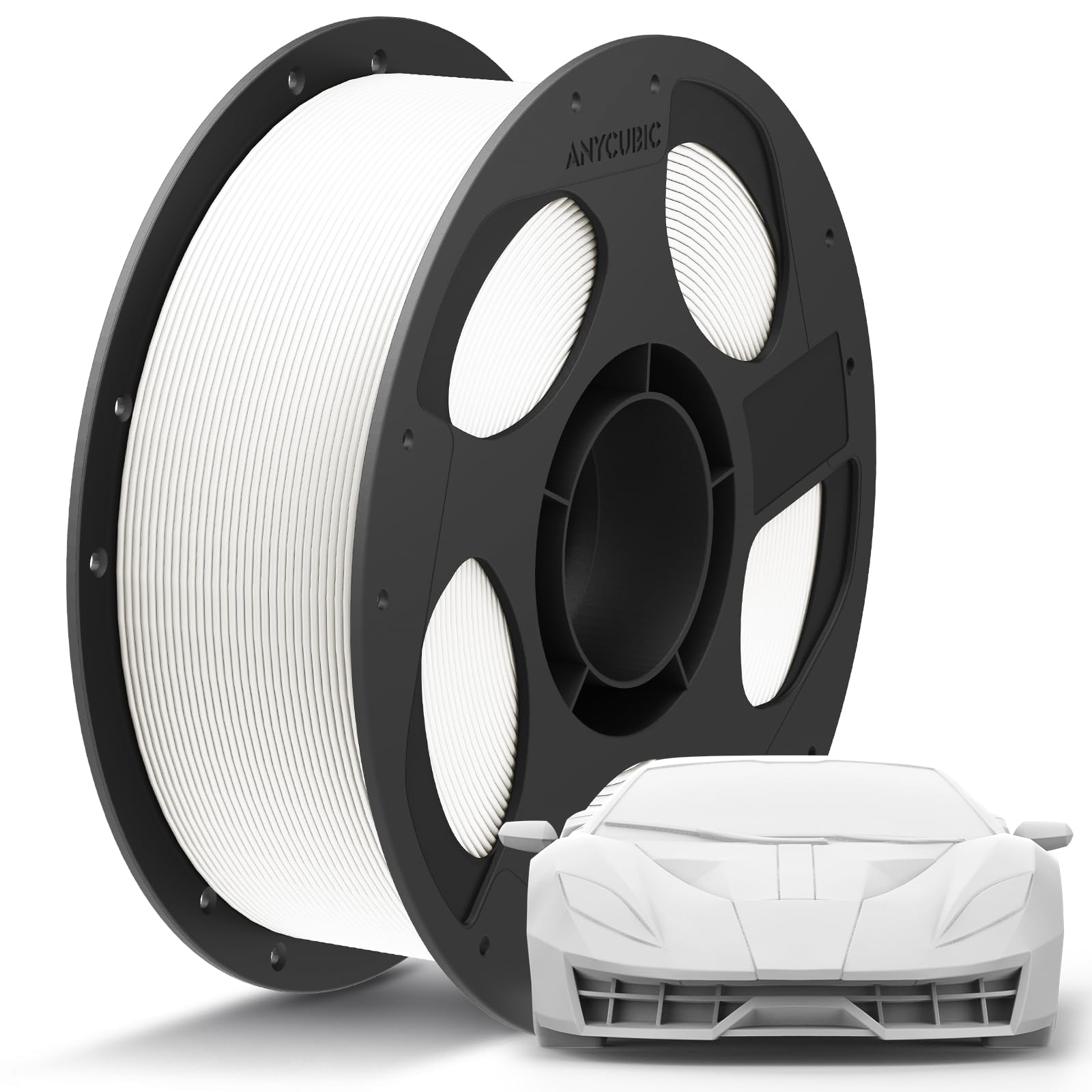 ANYCUBIC PLA Plus (PLA+), 3D Printer Filament 1.75mm, High Toughness 3D Printing Filament, Dimensional Accuracy +/- 0.02mm, Print with Most FDM 3D