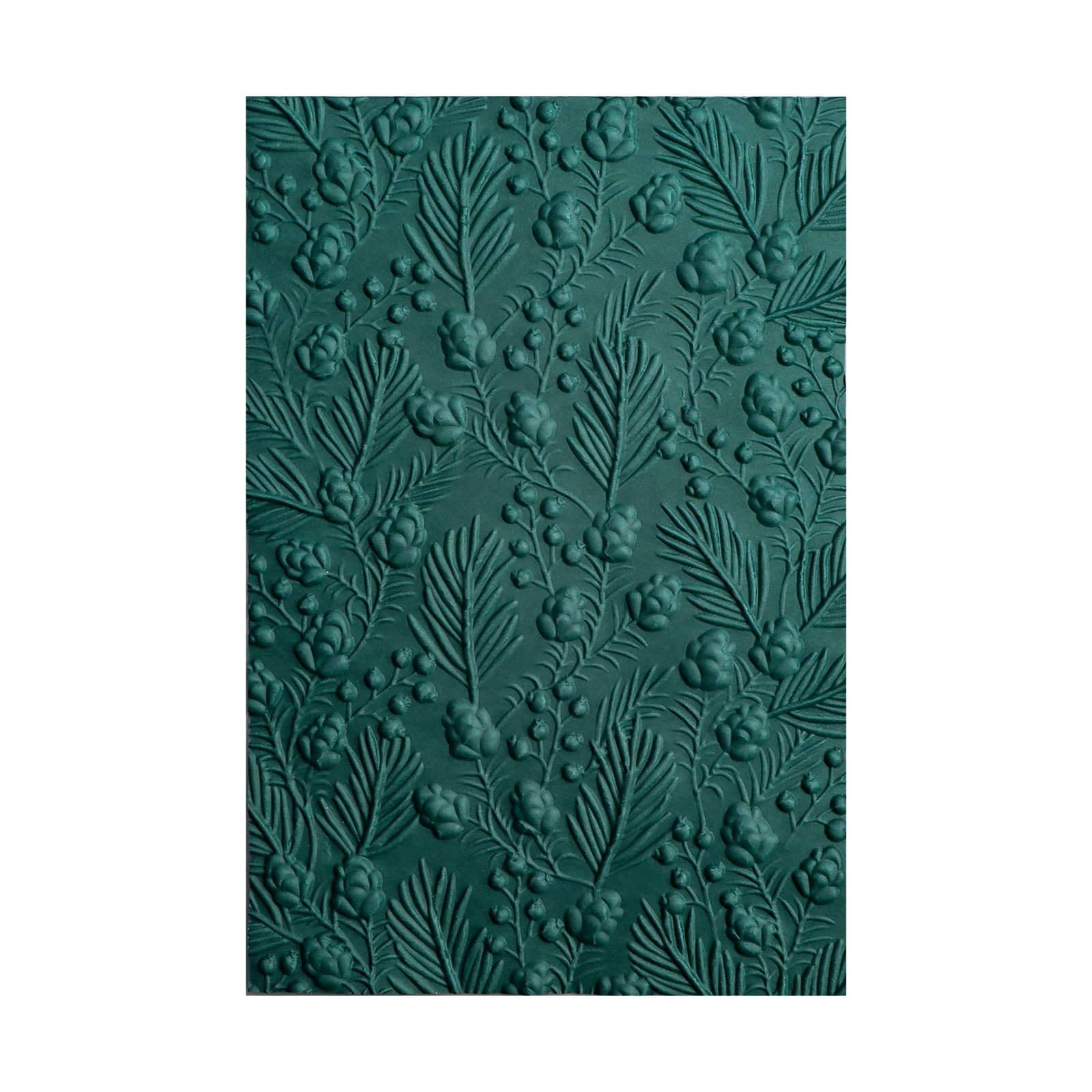 3D Embossing for Card Making Holly Christmas Background Texture Fades Plastic Embossing Folder for DIY Scrapbooking Arts Template Handmade Crafts Scrapbooking Supplies Xmas Scrapbook Photo Album Decor