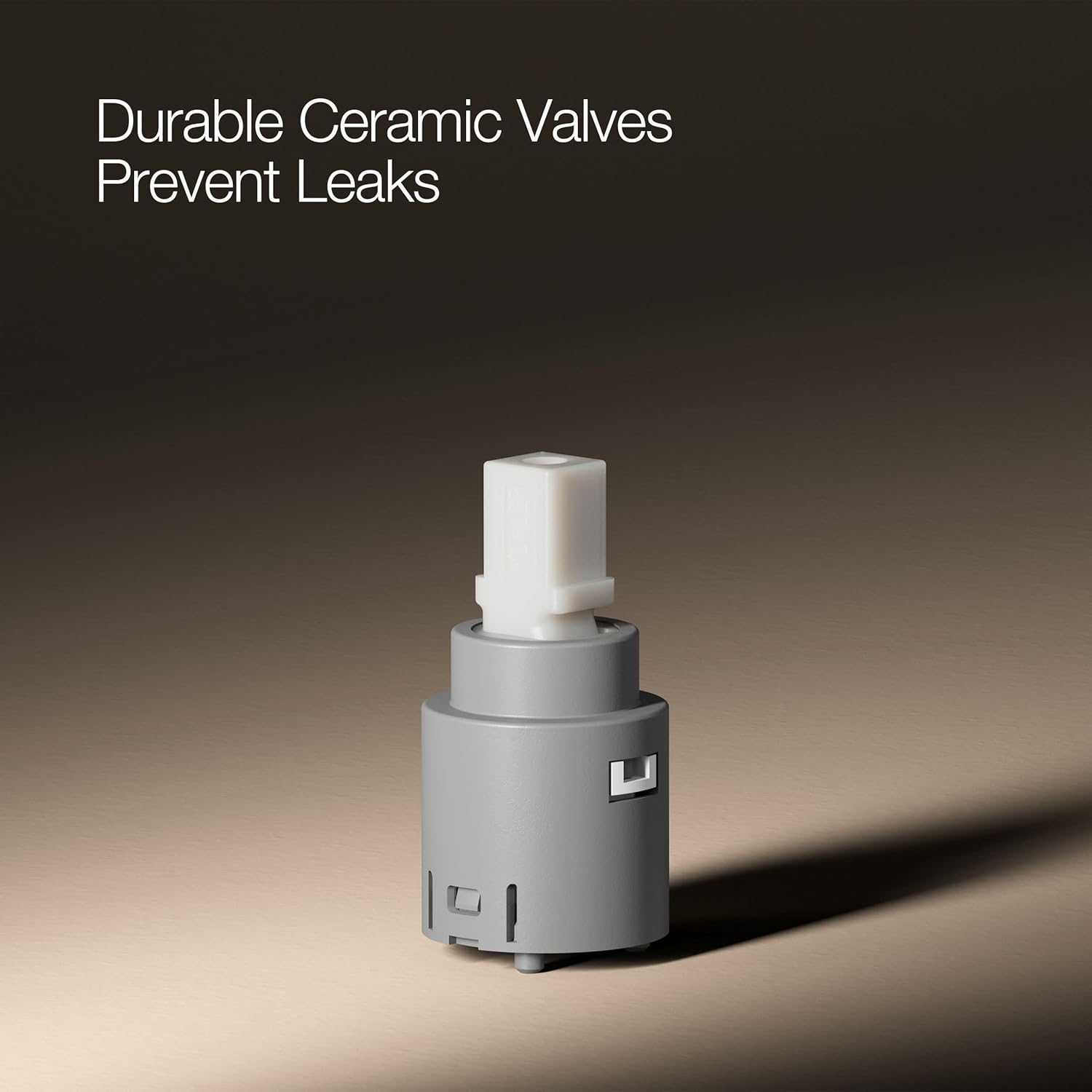 Close-up of a ceramic disc valve