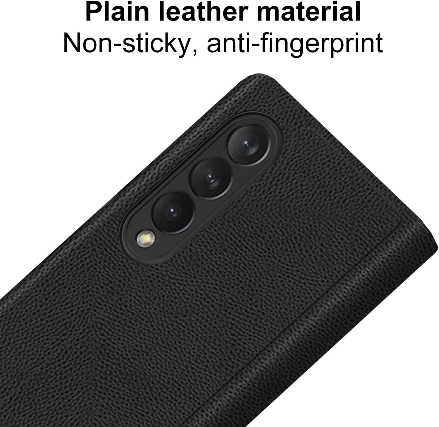 SHIEID Fold 3 Case Leather with S Pen Holder, Galaxy Fold 3 Case with Kickstand Anti-Scratch Protective Case Cover with Galaxy Z Fold 3 5G 2021, Carbon Fiber Pattern