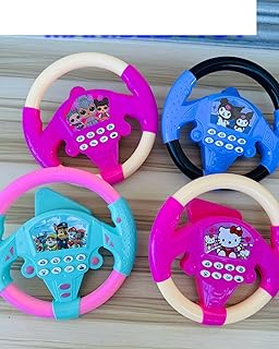 عجله قيادة بينك ومسيقي للأطفال تعليم القياده