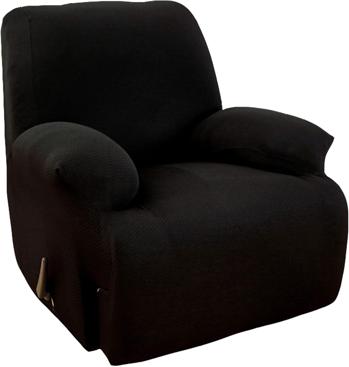 MarCielo Stretch Recliner Slipcover, 1-Piece Couch Cover, Sofa Cover, Furniture Chair Slipcover (Black)