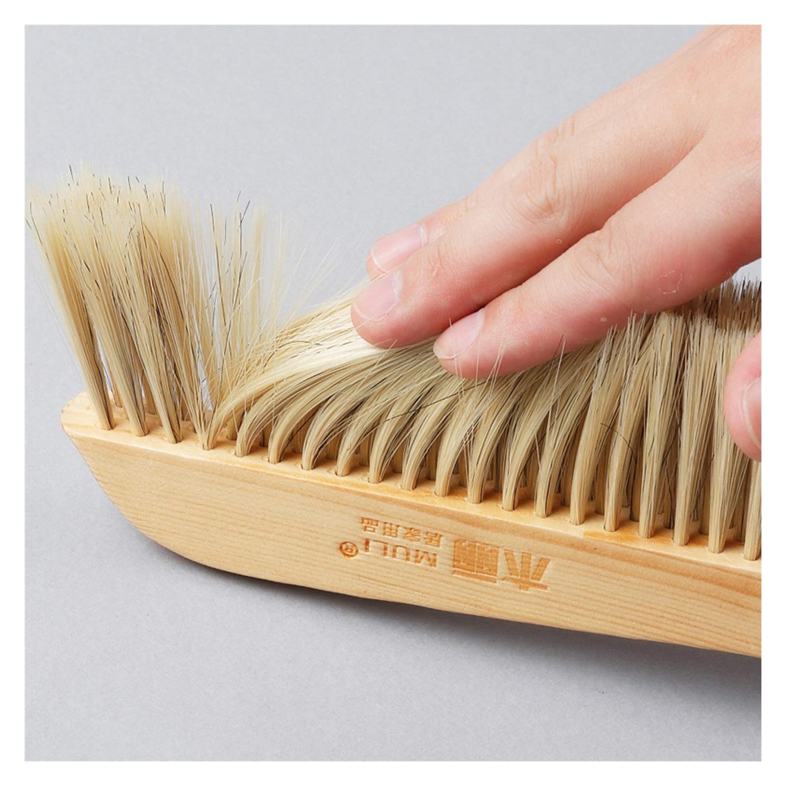 Plumero doméstico, Cepillo Suave for Polvo con Mango Largo de Madera, for Limpiar el Pelo sofás, sábanas, colchas, alfombras, Herramientas Limpieza Reutilizables