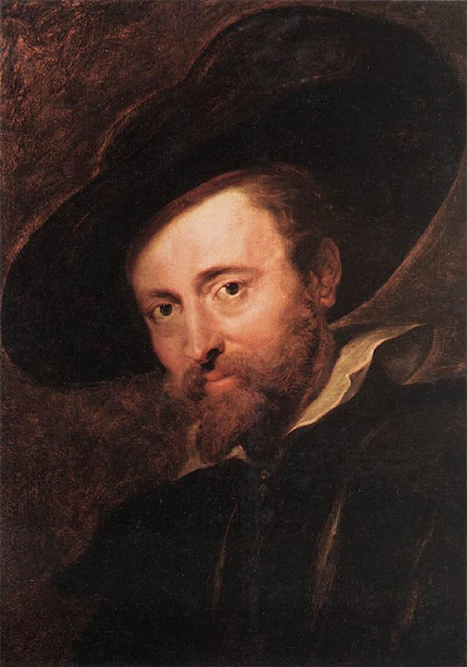 SERENDIPITP Vintage Picture Print on Canvas Wall Art Poster Self Portrait by Peter Paul Rubens Artwork Print Poster for Wall Decor 60x90cm