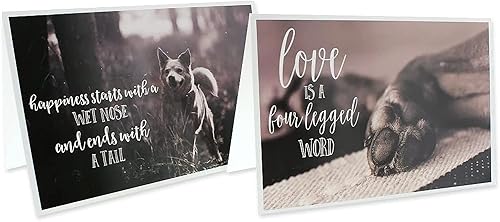 Miniatura 8 de BEST PAPER GREETINGS Tarjetas de agradecimiento con sobres, 4 x 6 pulgadas, paquete de 36 tarjetas de felicitación para perros en blanco en el