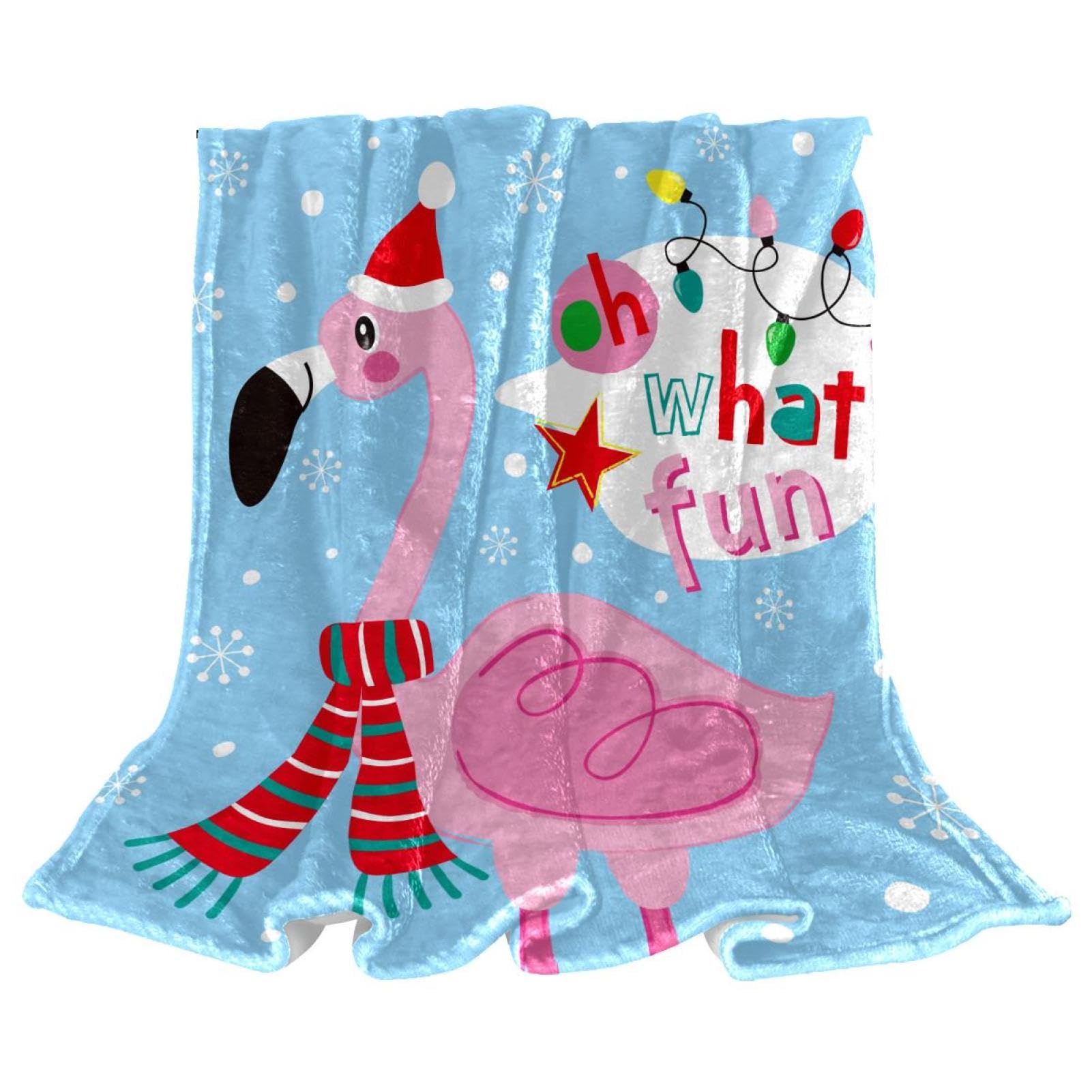 Couverture polaire flamant contre les frissons du soir plaid microfibre doux