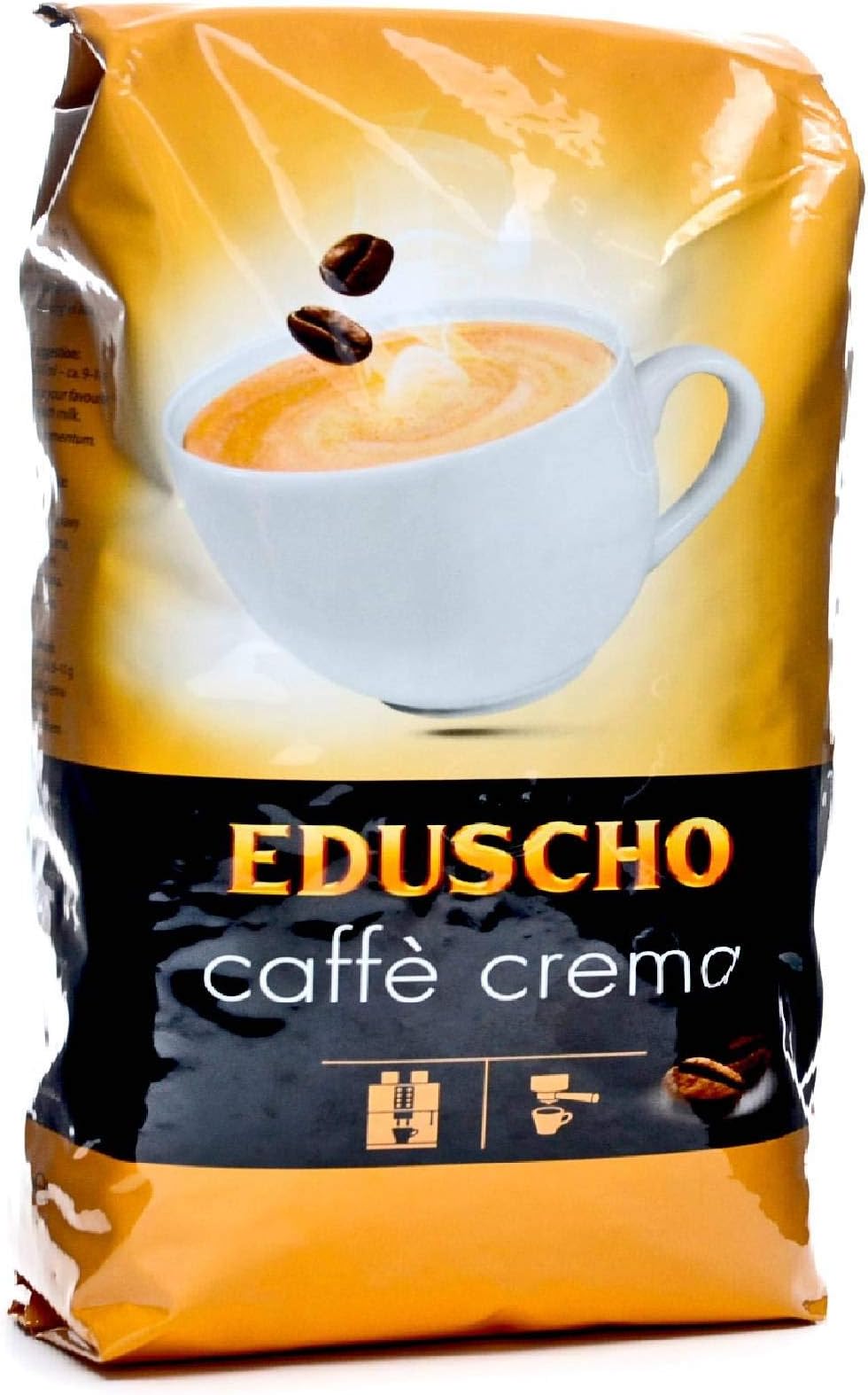 Tchibo Eduscho Roasted Whole Coffee Beans (Caffè Crema, Case-Pack of 6kg, 6 X 1000g)