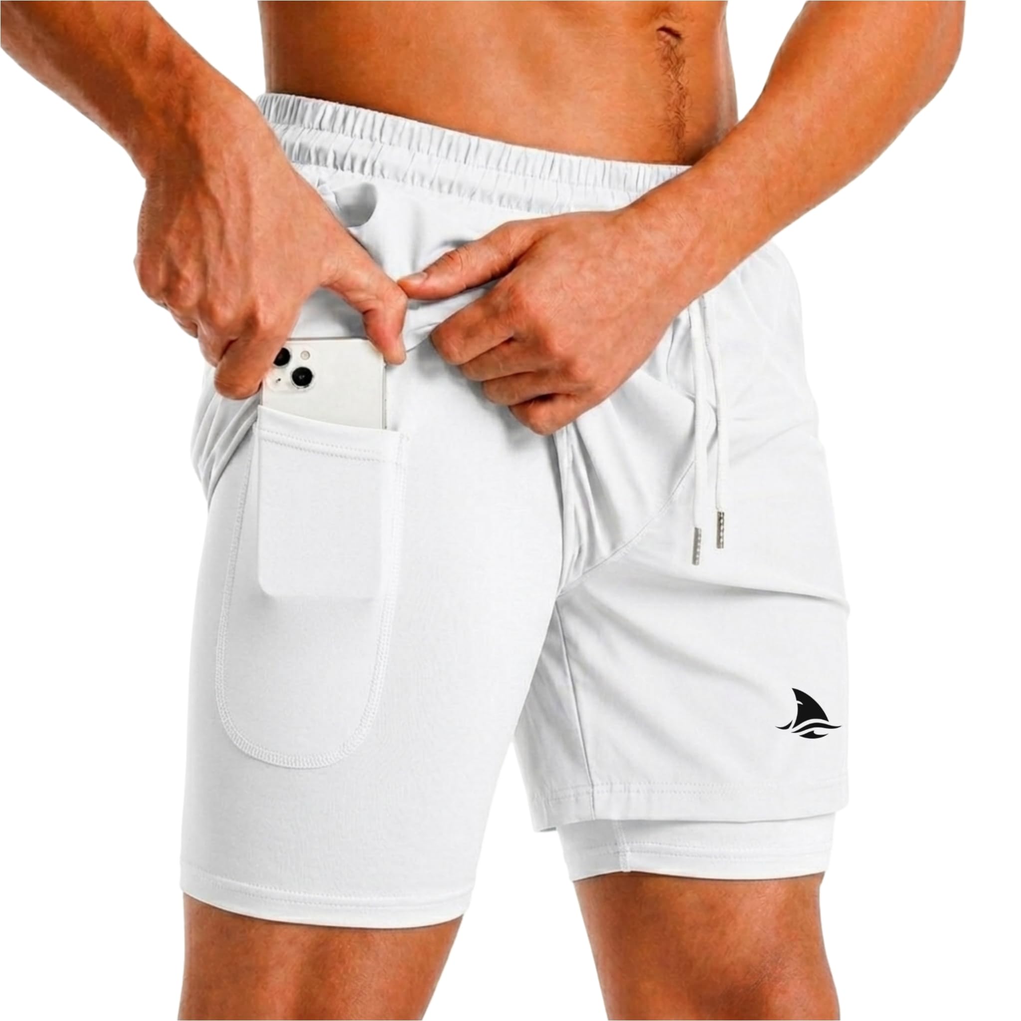 Bold Fitness Men's 2 in 1 Workout Running Shorts Lightweight Training Yoga Gym Short with Pockets Cycling Shorts-picture-41