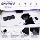 Custom Gaming Mouse Pad XXL 80x33cm Extended Mousepad for Keyboard & Mouse | Large Anti-Slip Desk Mat | Waterproof Smooth Surface Mouse Pad for Gaming, Office & Laptop Desk | Customizable Design gallery image