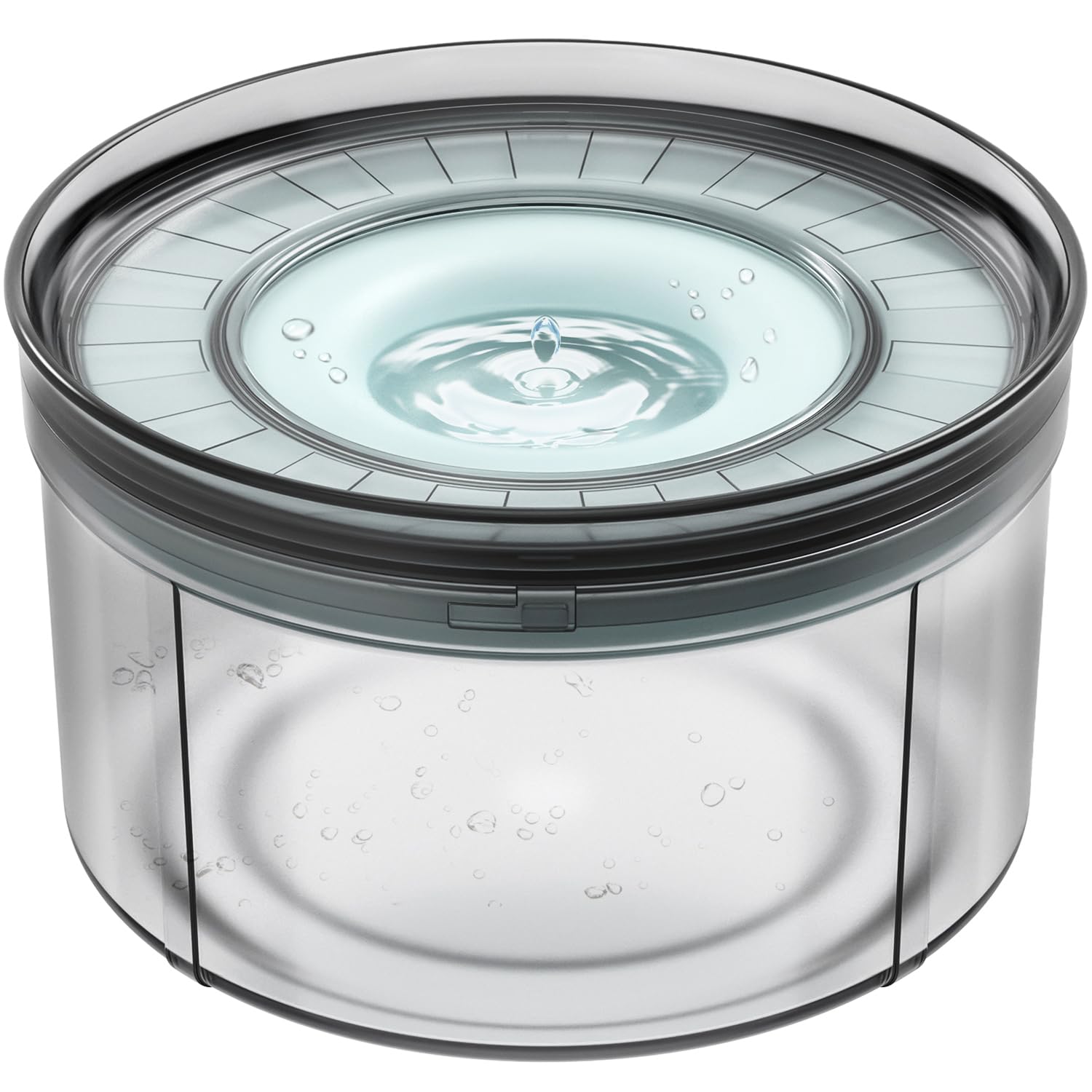 1Gallon No Spill Dog Water Bowl-3.8L Large Capacity, BPA-Free, Anti-Splash & Anti-Digging Design with Non-Slip Base for Messy Drinkers