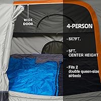 Vista 5 de CAMEL CROWN Tents for Camping 4/6 Person Tent Waterproof Easy Setup Backpacking Tents Gris carbón