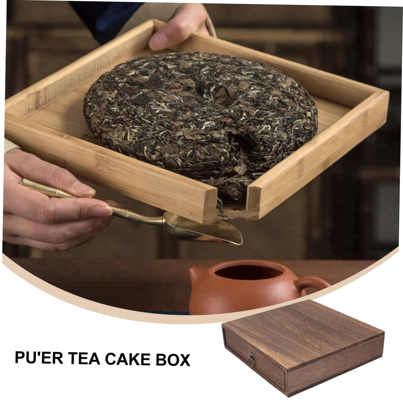 Zerodeko Caja de Té de Madera de Estilo Vintage Cajón, Marrón