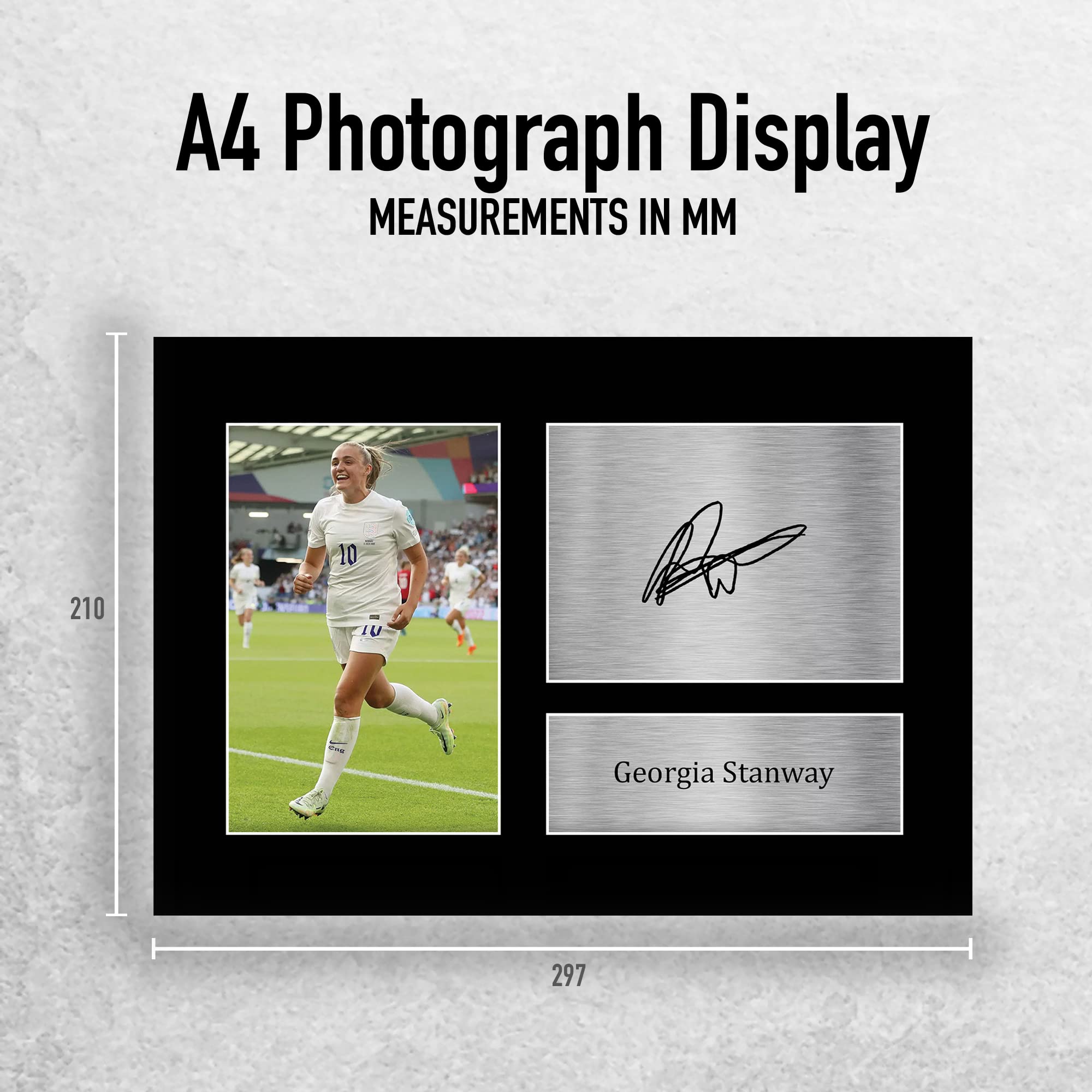HWC Trading A4 Georgia Stanway Womens England Gifts Printed Signed Autograph Picture for Football Fans and Supporters - A4 - Image 2