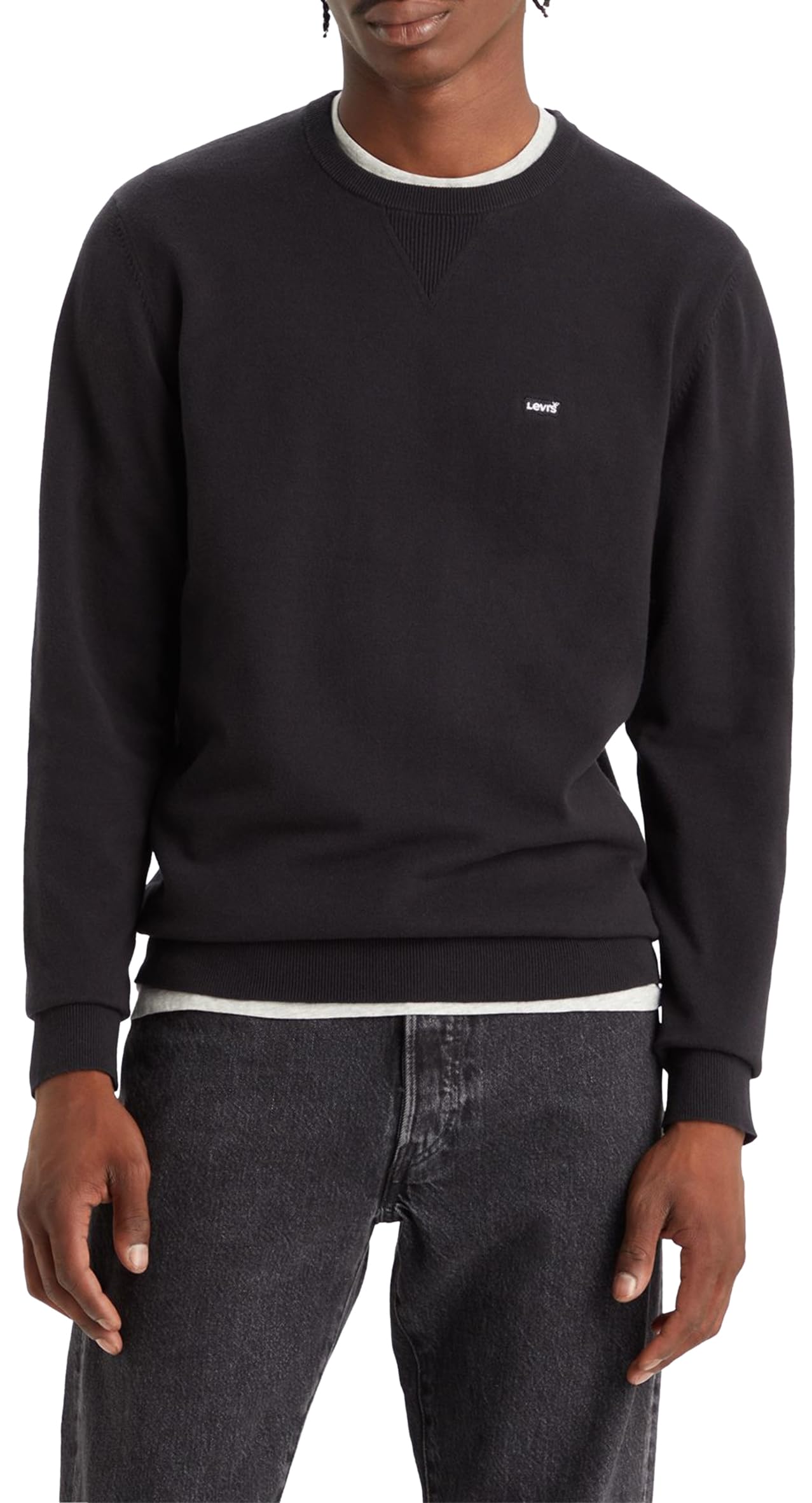 Levi's Men's Lightweight Housemark Sweatshirt, meteorite, XS
