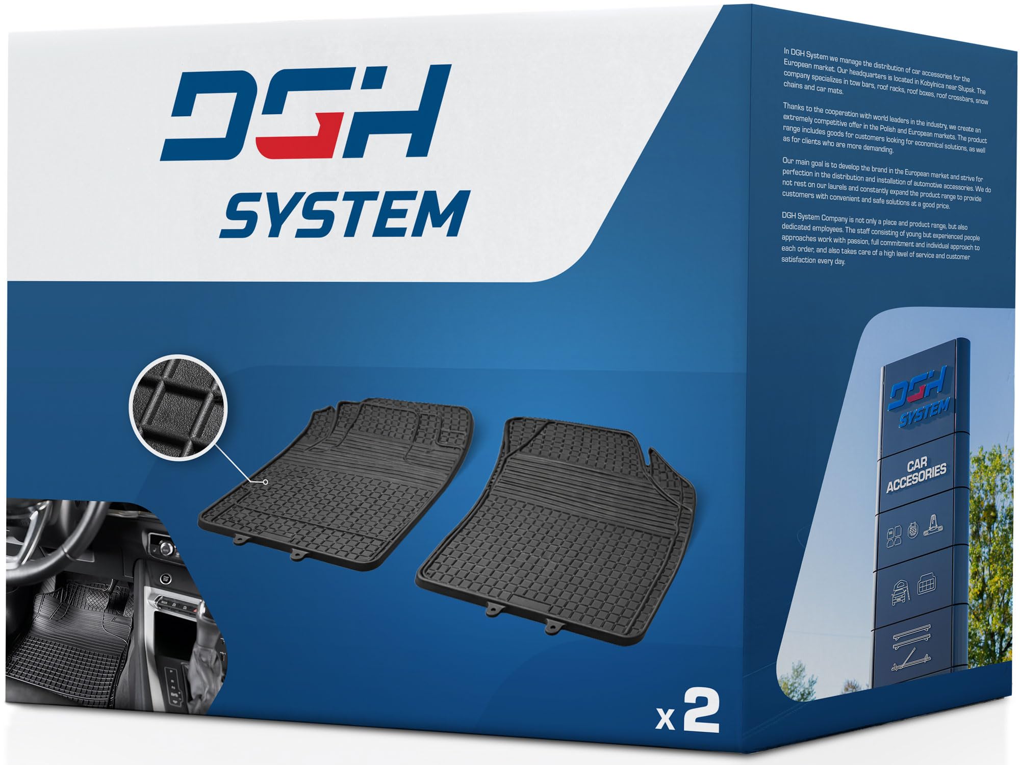 Uniwersalne Dywaniki gumowe Wycieraczki samochodowe kompatybilne z Toyota AYGO B4 II HATCHBACK 3/5-DRZ. 2014-2022