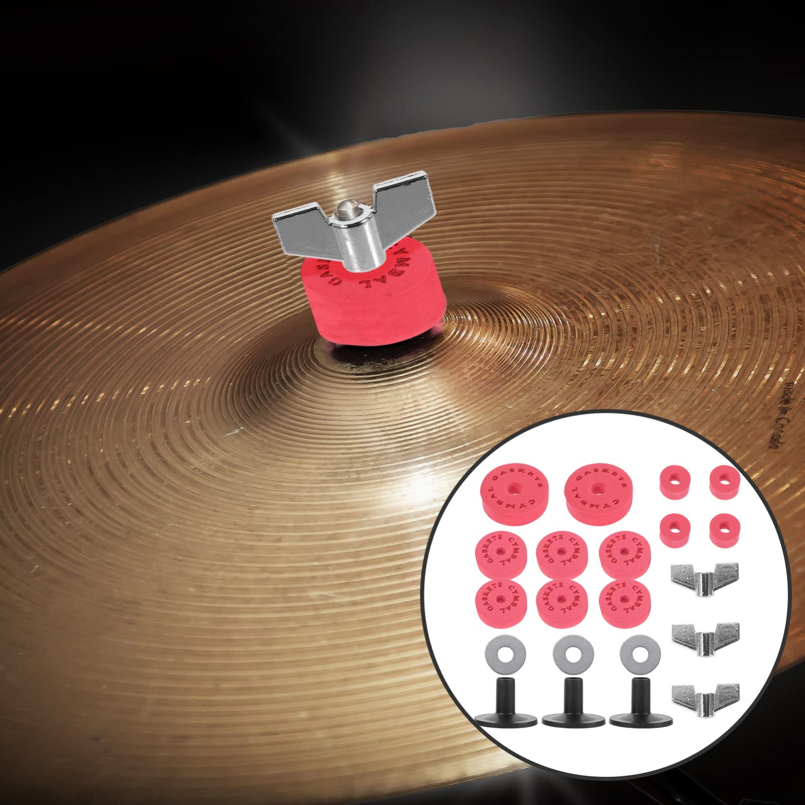 HANABASS Drum Set Supplies Cymbal Eva Pad Drum Set Eva Cotton Pads Professional Percussion Accessories