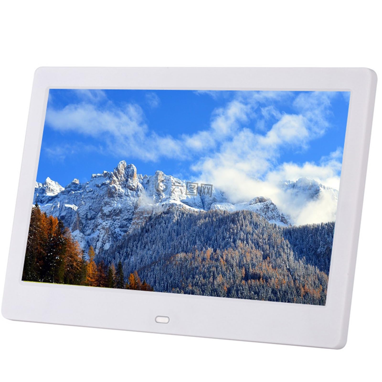 MYUYEE 10.1-Inch Digital Photo Frame With Calendar And Video Loop Function - Black/White (White)