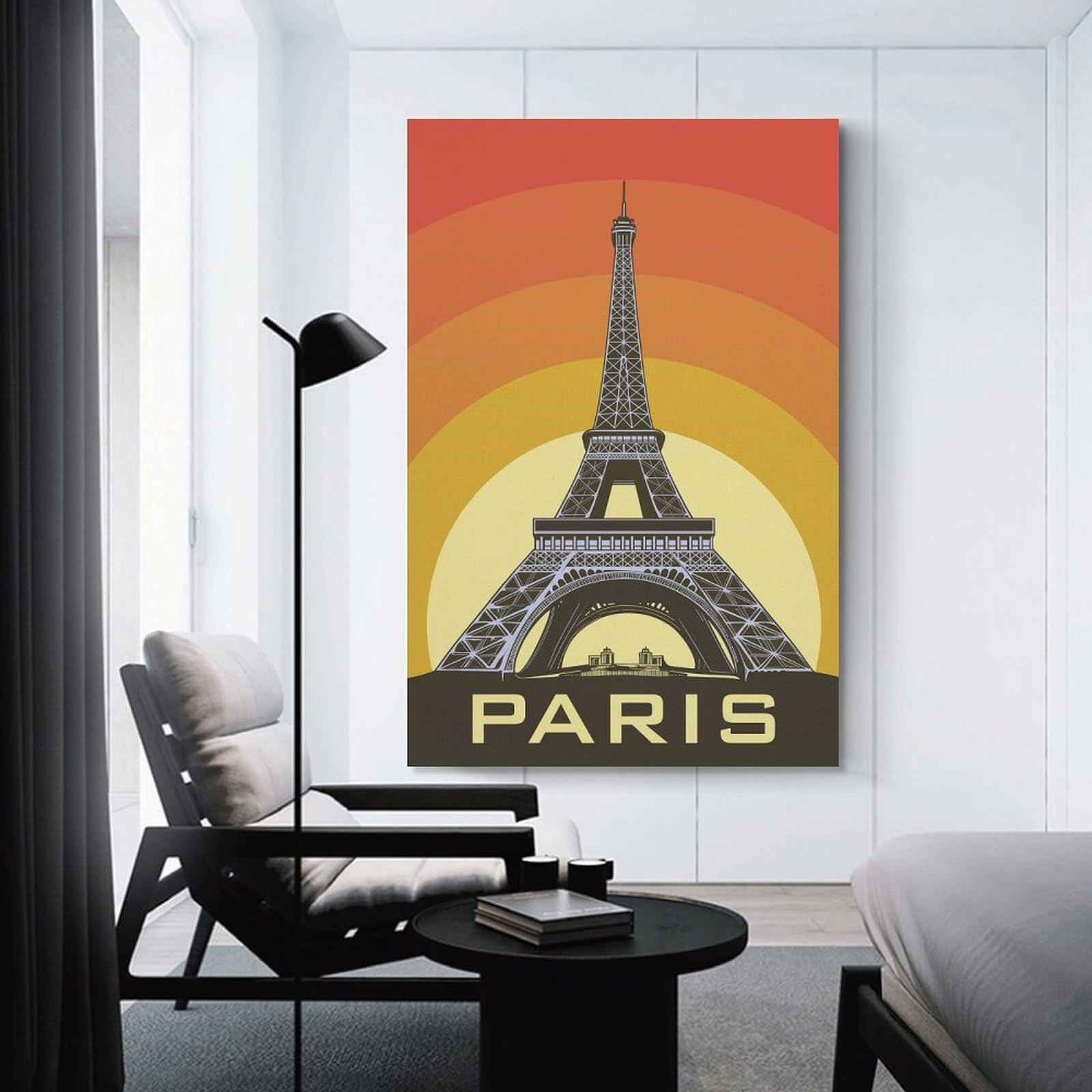 Eiffel Tower Paris Vintage Poster Wall Art Print 24x36inch(60x90cm), for Hallway, Entryway Or Landing, A Neat Decor Update for Hallways, for Everyday Interiors