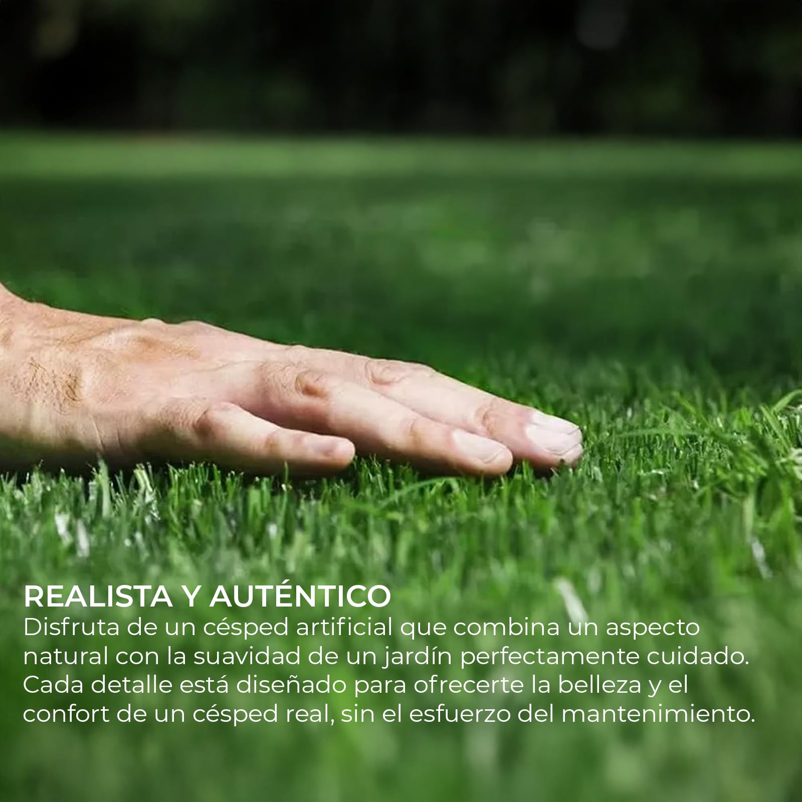 YOEVU - Césped Artificial Verde 1x5 Metros Altura 30mm, Realismo Natural, Resistente a Rayos UV y Clima, Fácil Instalación, sin Mantenimiento, Ideal para Jardines y Terrazas Exterior e Interior