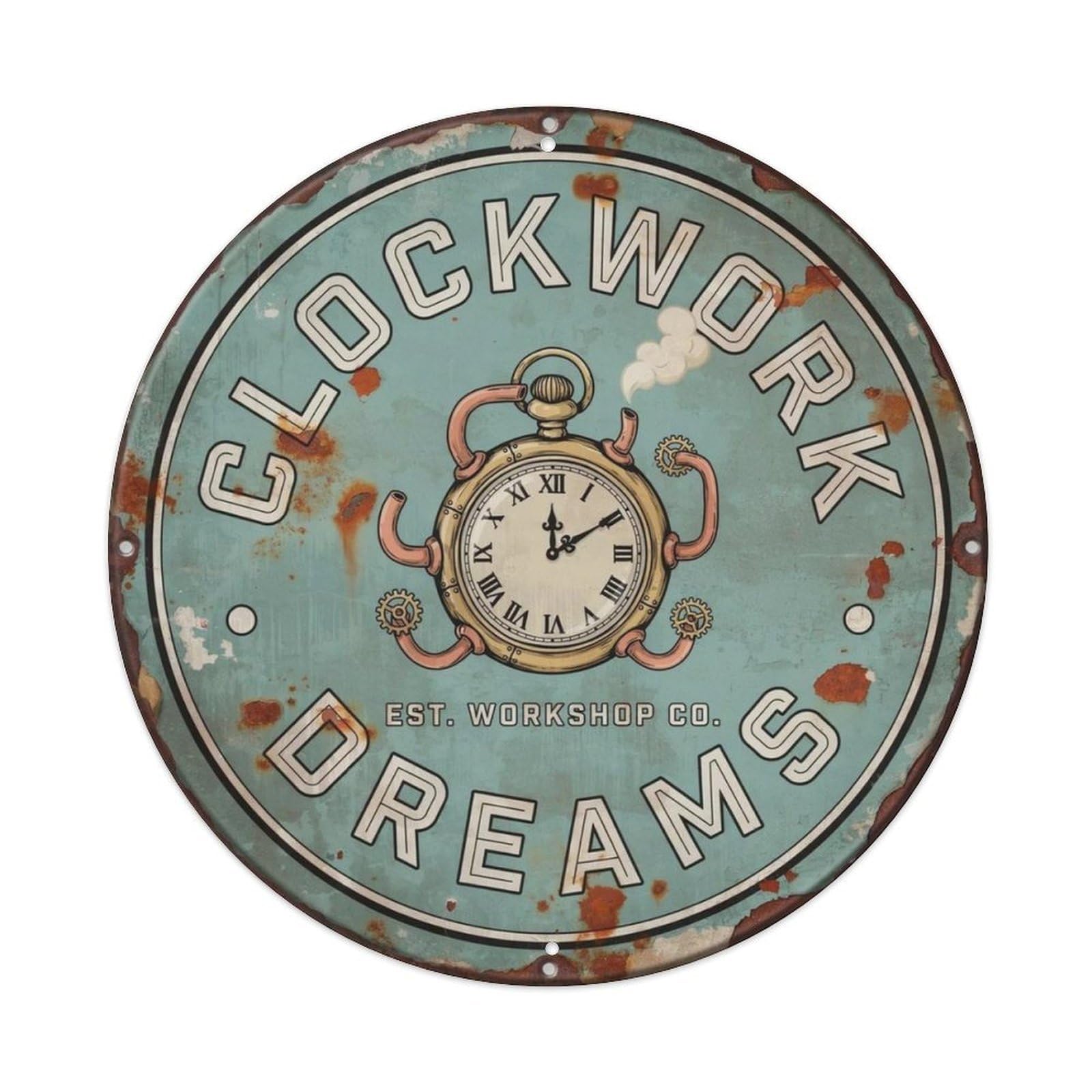 Clockwork Dreams Metal Tin Sign Plaque
