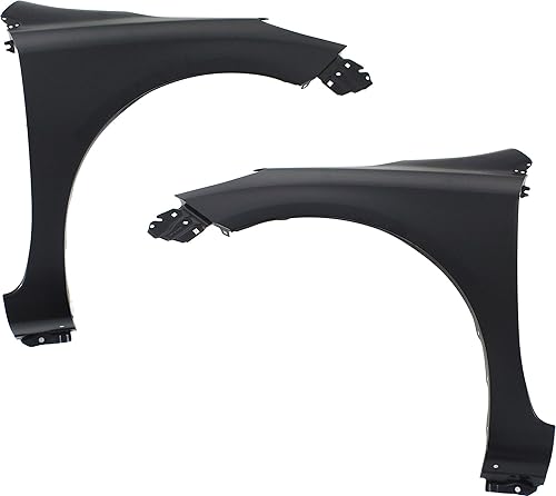 Evan Fischer Guardabarros delantero compatible con Nissan Versa Steel Sedan 2012-2017 lado del conductor y del pasajero