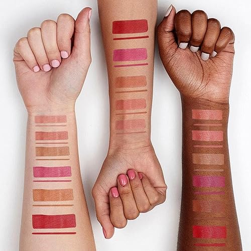 Miniatura 5 de LANGMANNI Juego de 6 lápices labiales mate con 6 delineadores de labios, juego de maquillaje duradero, tazas antiadherentes de larga duración que no