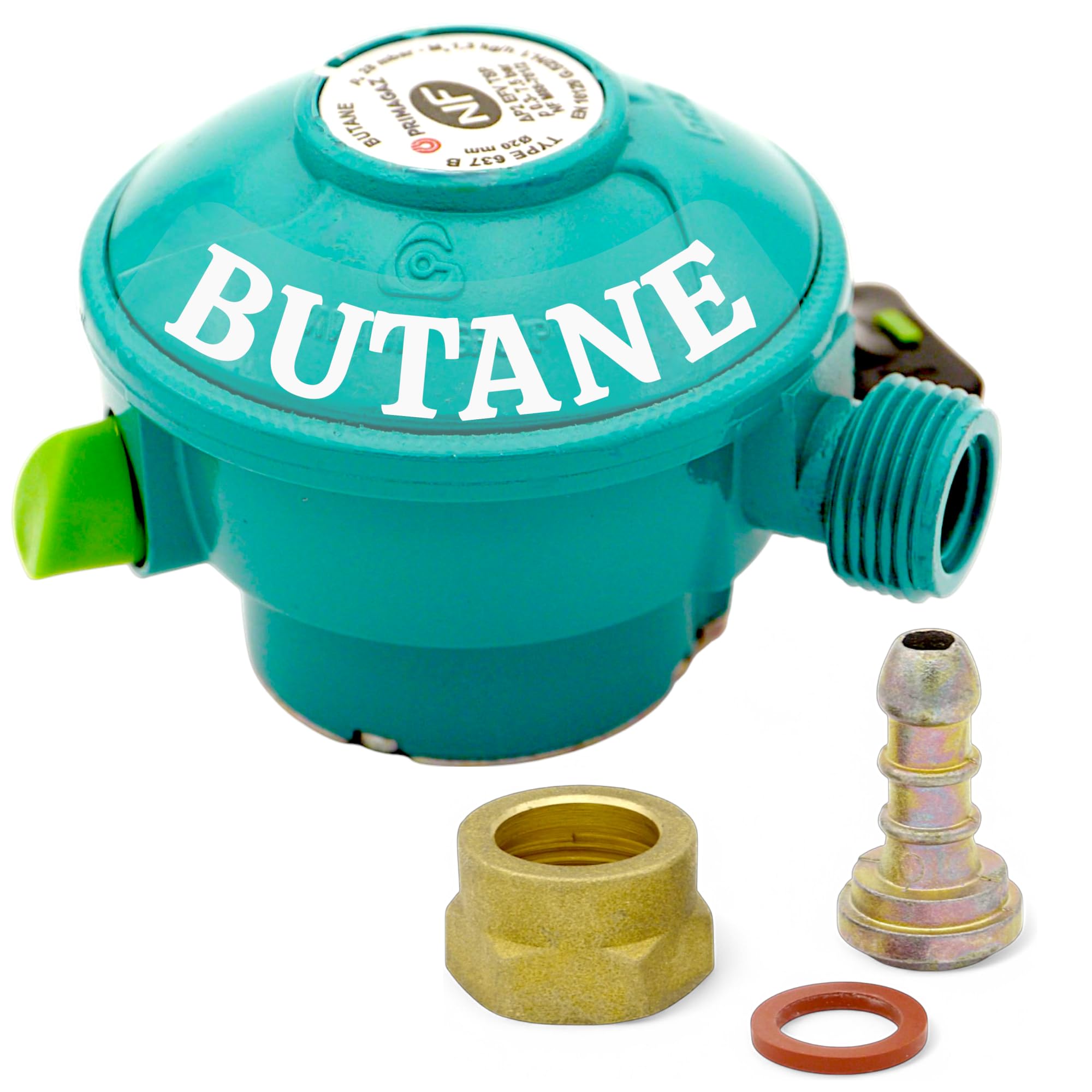 Détendeur Quick-on Butane 28 mbar Primagaz Elfi Antargaz - Pour Twiny Elfi Malice Calypso - Non Compatible Cube/Viséo/Pr