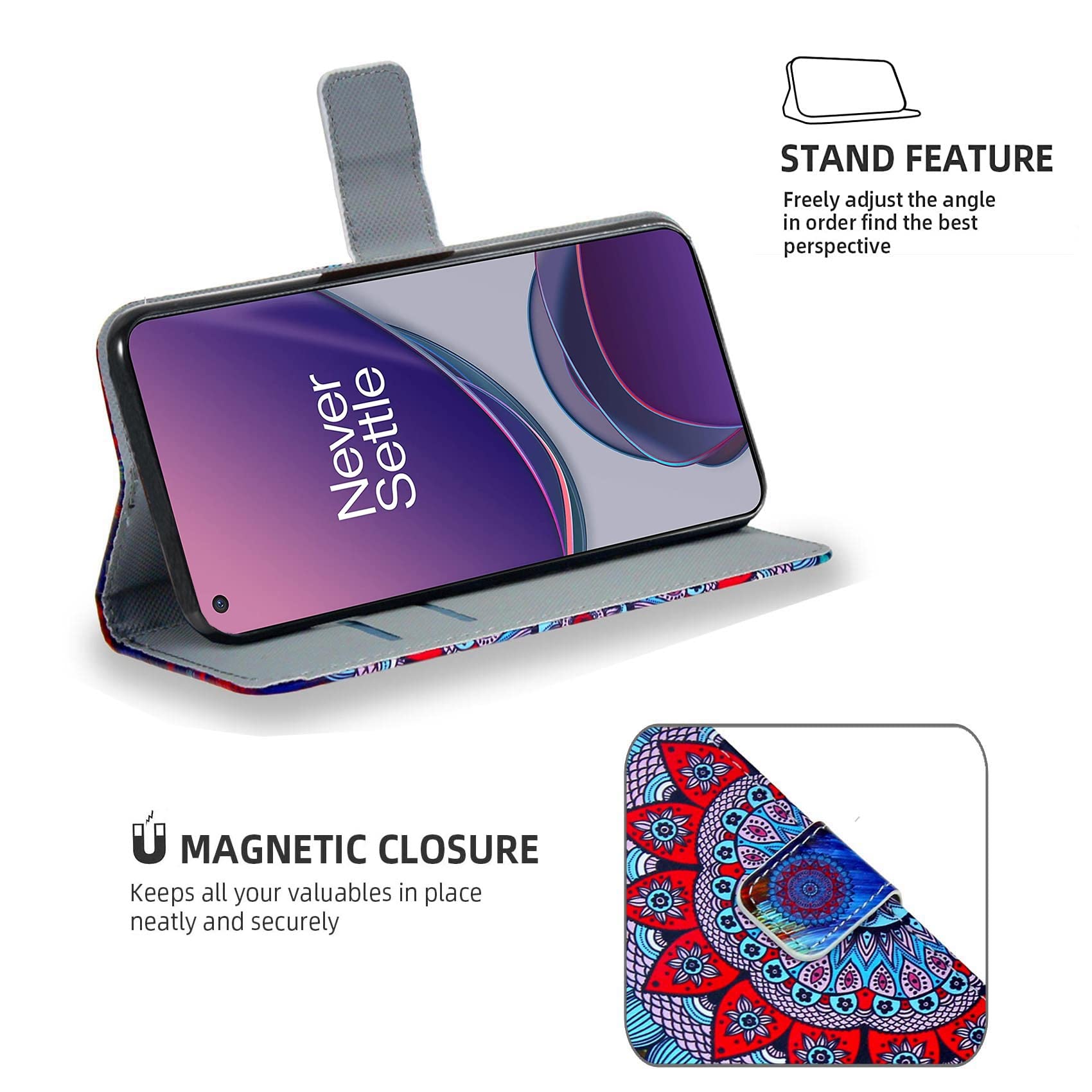 xinyunew Custodia Compatibile per Samsung Galaxy S22 Plus, Cover Compatibile con Samsung Galaxy S22 Plus in Pelle Portafoglio con Supporto Flip Caso [Supporto Stand] [Chiusura Magnetica], Nero
