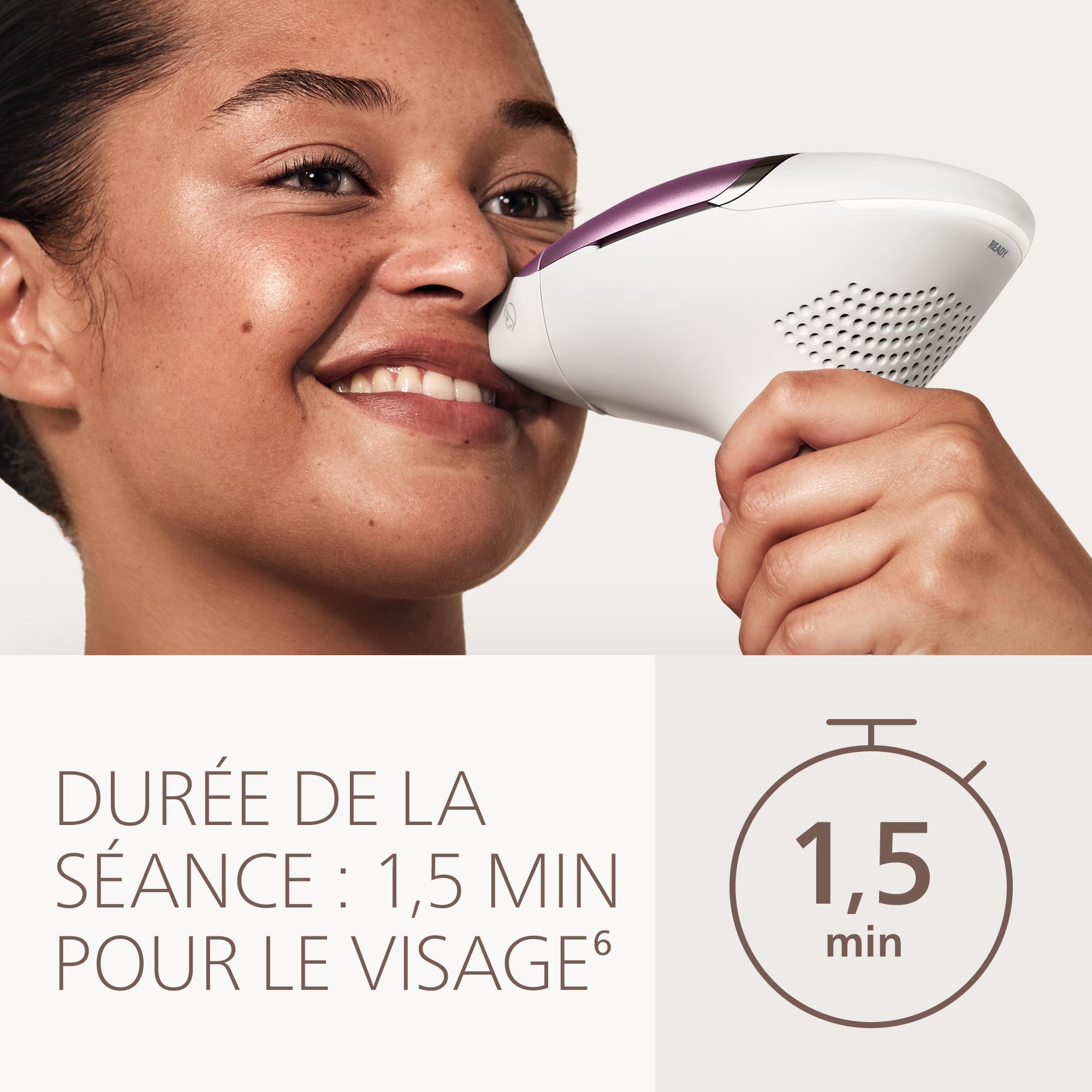 Philips Lumea 8000 Épilateur à lumière pulsée – alternative longue durée au laser en institut, utilisation facile à la maison, sécurité de qualité médicale, 2 accessoires corps et visage, BRI934/00