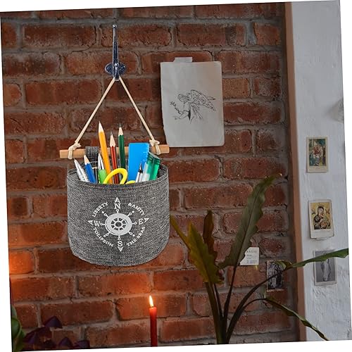 Miniatura 2 de DOITOOL 2 cajas de almacenamiento decorativas para colgar en la pared, organizador de bolsillos para colgar para niños, organizador de