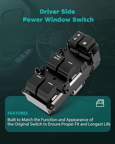 Miniatura 204 de 84840-08010 Trasero Trasero Puerta Elevadora Interruptor de la manija de la puerta del pestillo Botón de liberación de goma para 2004-2010