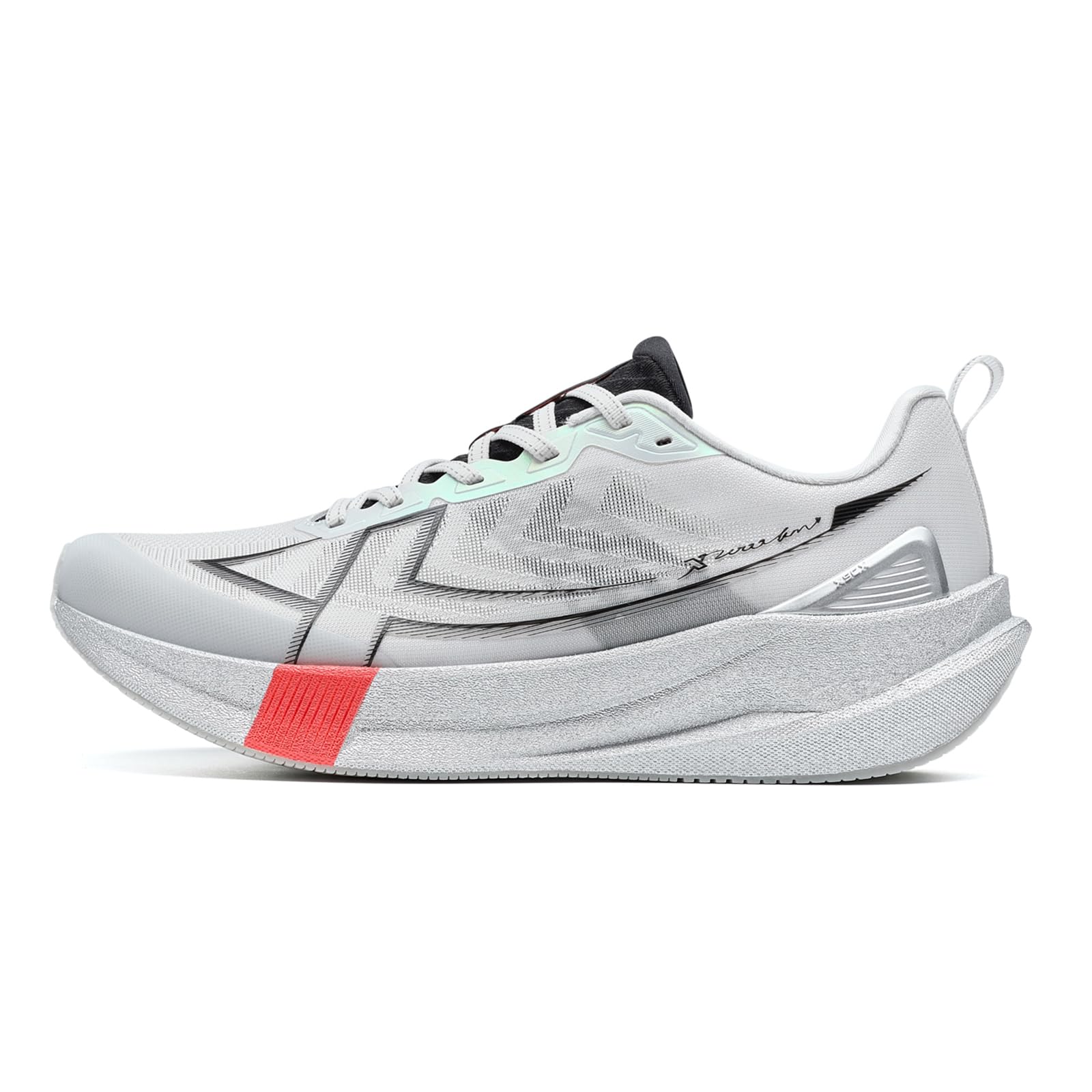 XTEP Professionelle 2000km Herren-Laufschuhe für Prüfungstraining,Hohe Dämpfung Starke Rückstoßfähigkeit Sneaker, rutschfeste und strapazierfähige Sportschuhe, ideal für Langstreckenläufe ab 10 km