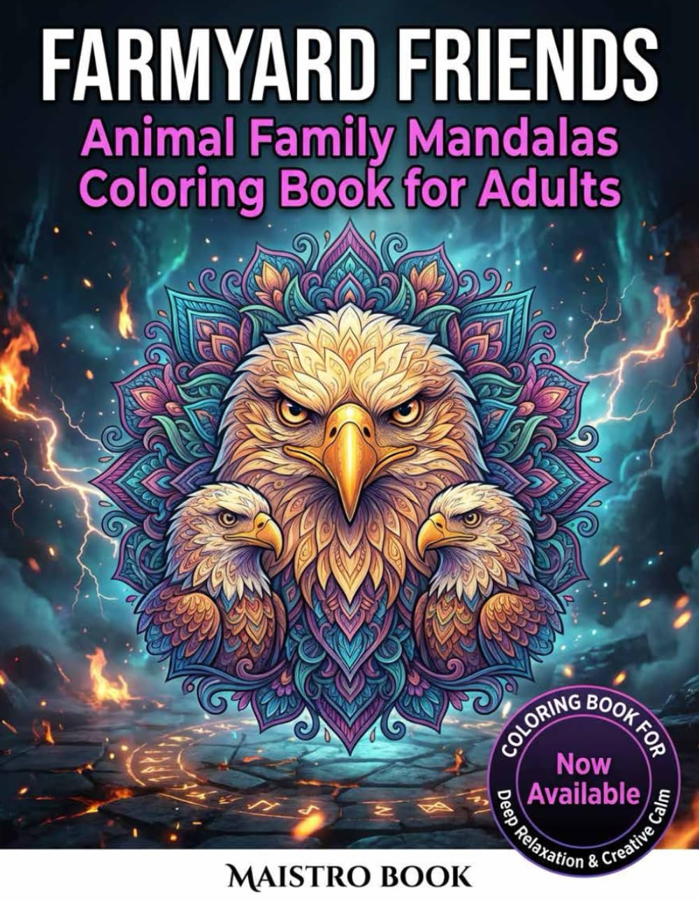 Farmyard Friend: coloring books for adults relaxation. Animal Family Mandalas Coloring Book for Relaxation, Stress Relief & Mindfulness - Charming ... Stress Relief & Creative Family Bonding)