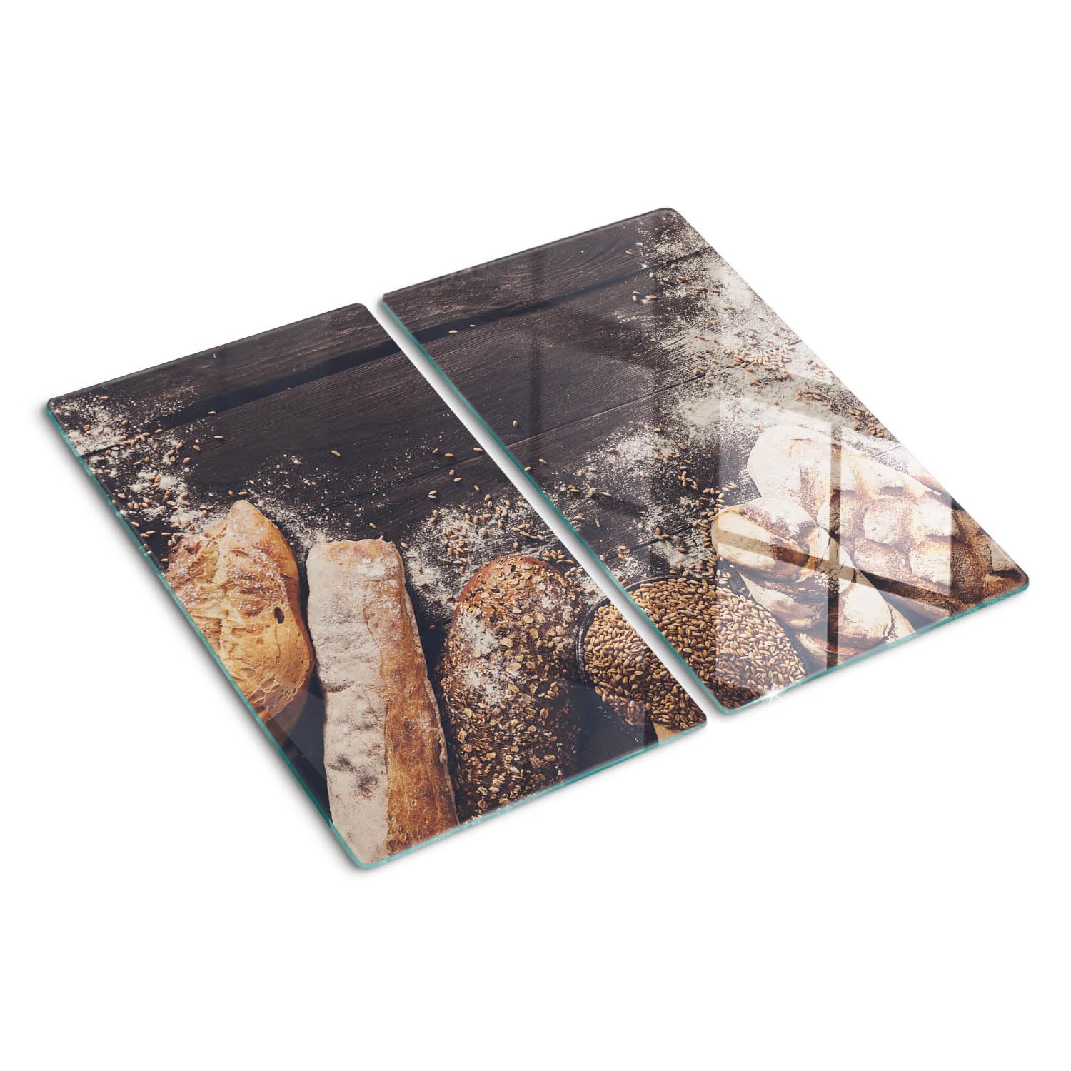 Planche de cuisine en verre moderne 2x30x52 cm avec pieds antidérapants