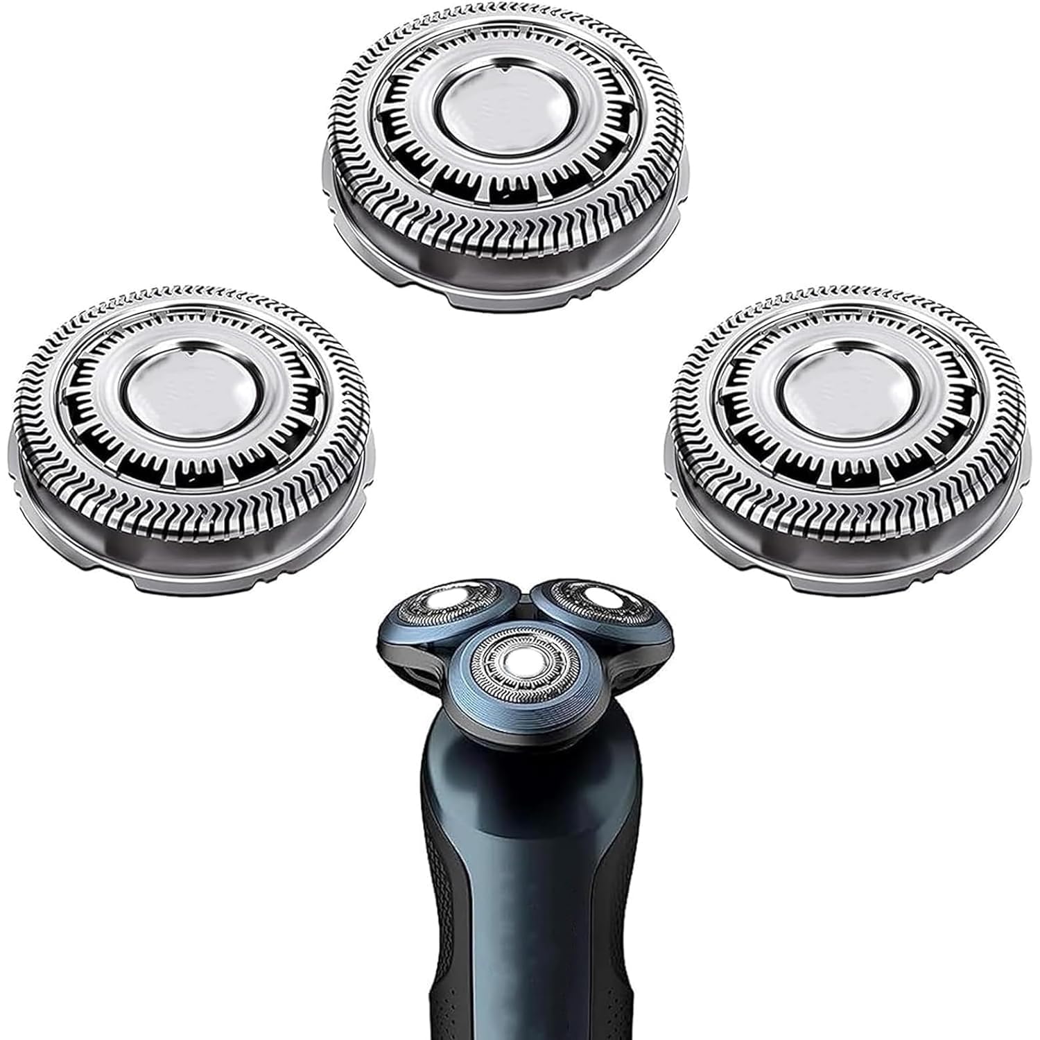 SH60 Replacement Head Blades Fit for Philips Series S6000 S6810 S6820 S6850 S6880/81 Comfort Shaving Head, OEM Upgraded Sh60 Replacement Heads Fit for Norelco Series 6000 Electric Men Shavers