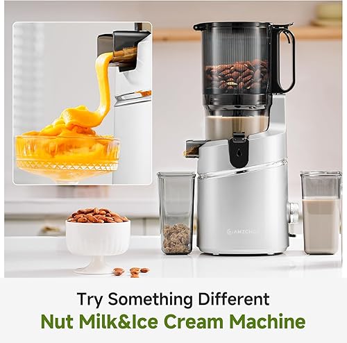 Miniatura 6 de Exprimidor de prensa en frío  Tolva de boca ancha de 5.8 pulgadas para carga de recetas enteras, autoalimentación para funcionamiento manos libres,