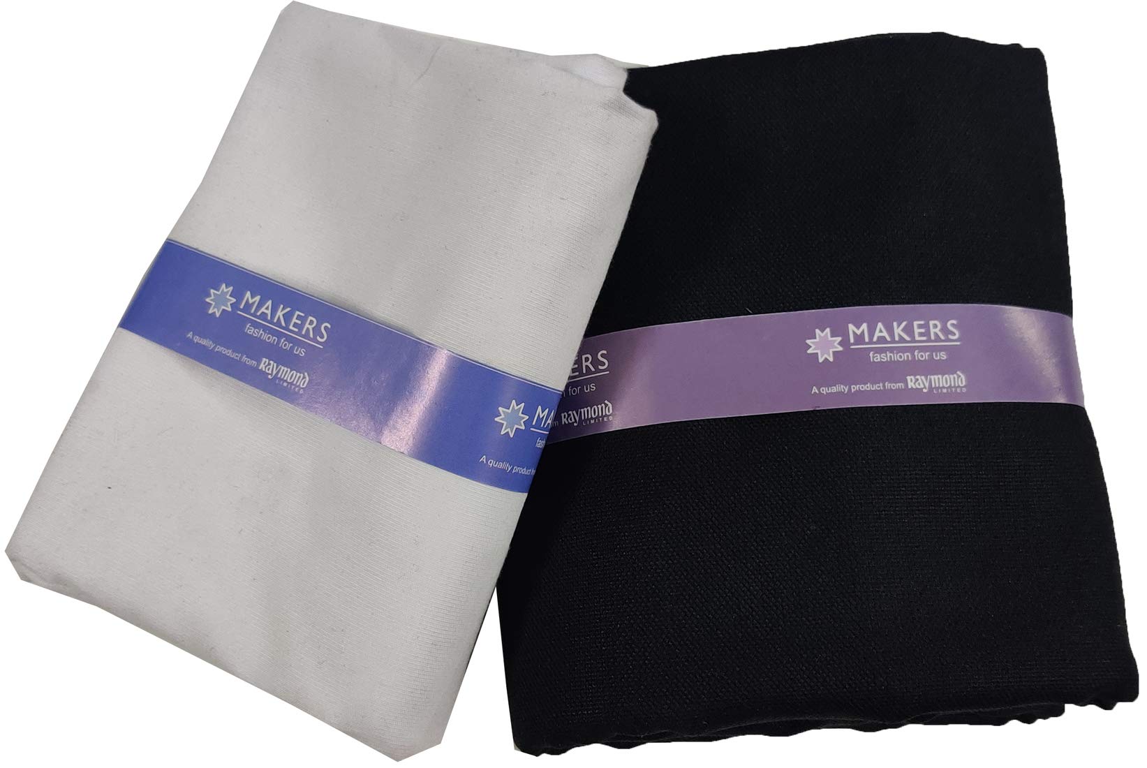 Fabrics Makers Men's Unstitched Poly Cotton Printed Shirt and Trouser Fabric Set - Gift Pack (White_Free Size)-image-46