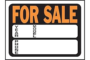 3031 Auto/Boat For Sale Sign