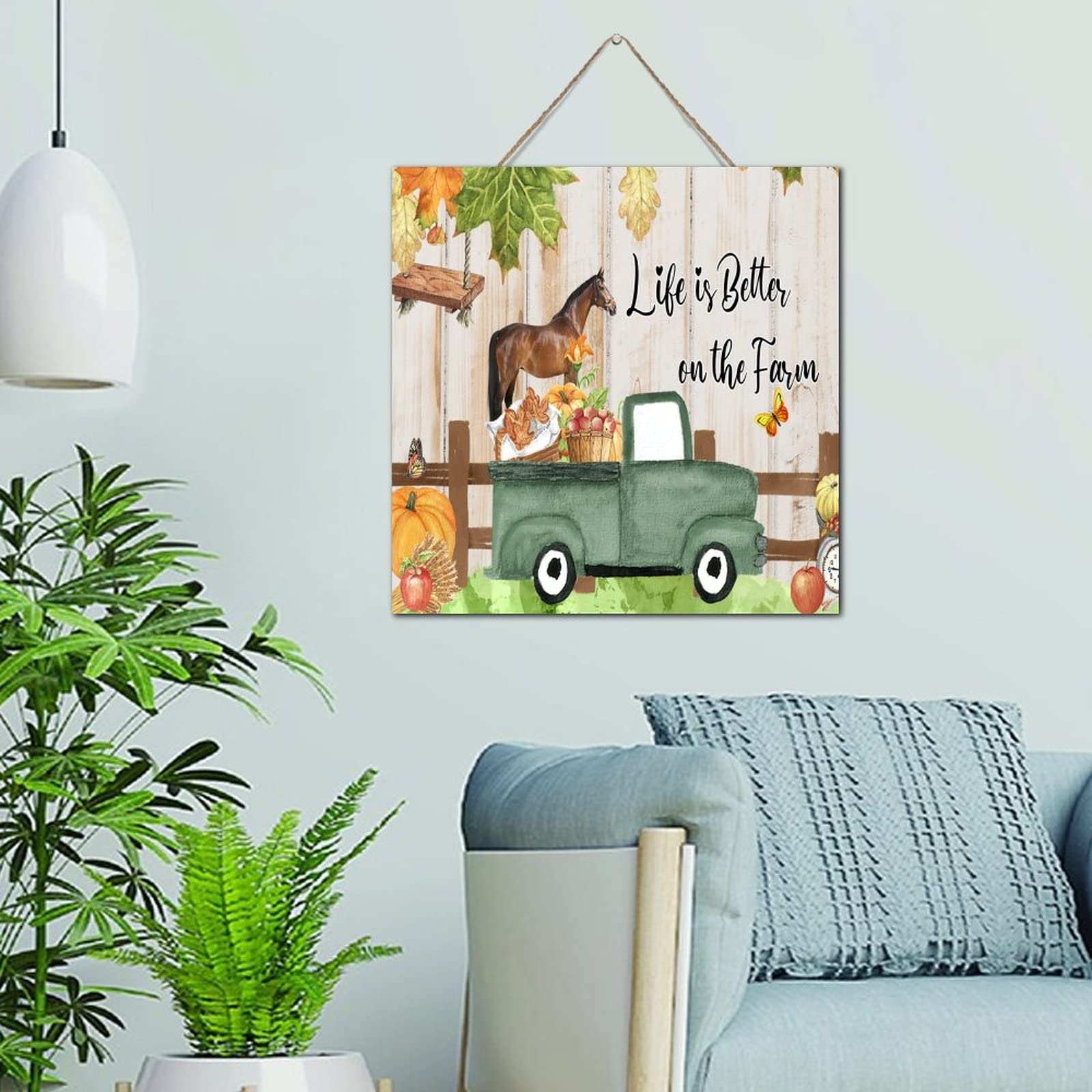Plaque murale décorative en bois pour embellir un mur de bureau vide