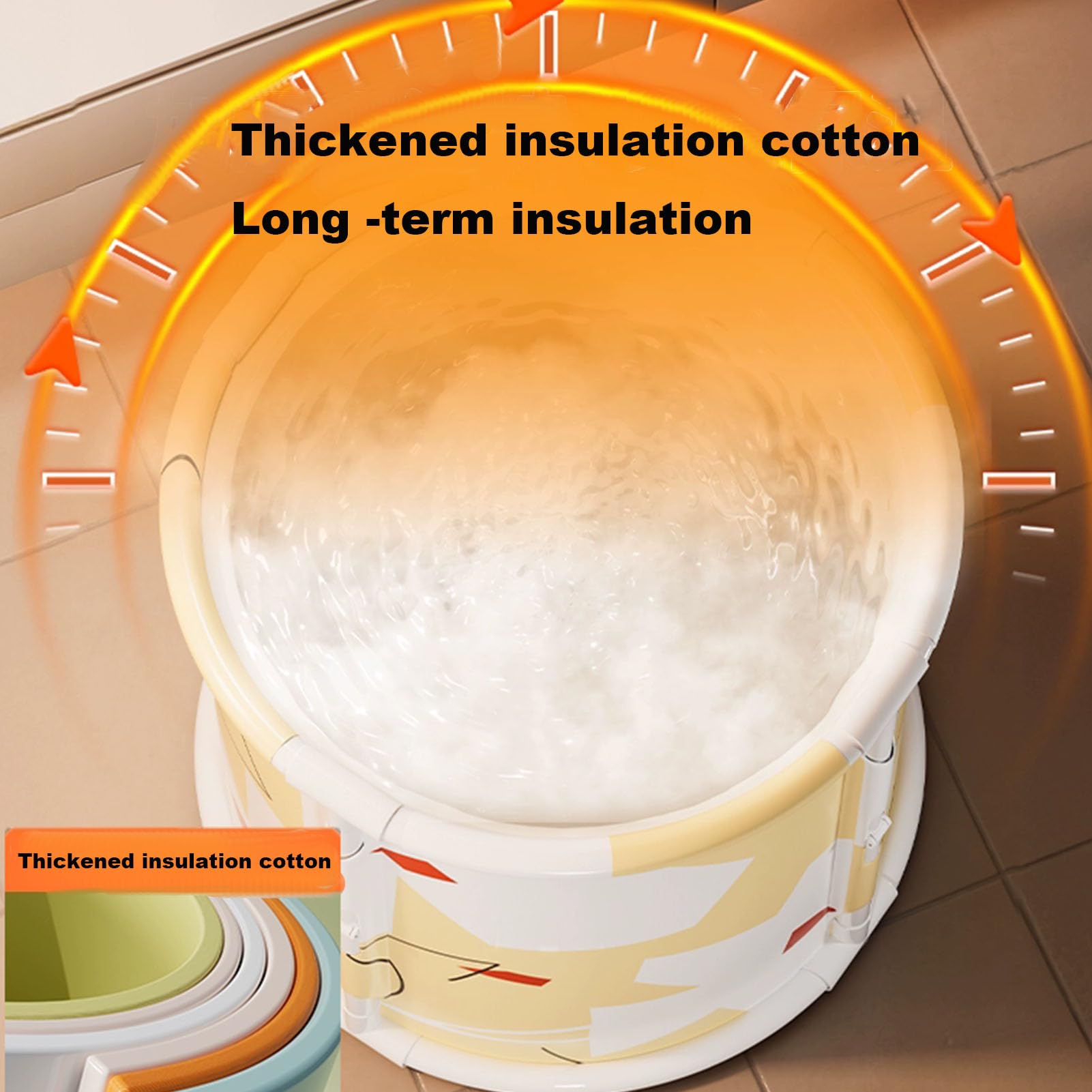 Faltbare Badewanne Erwachsene Badewanne für Dusche Mobile Badewanne Eistonne für heißes Bad kaltes Bad und Sauna Einfacher Installation Sicher und Umweltfreundlich (Gray)