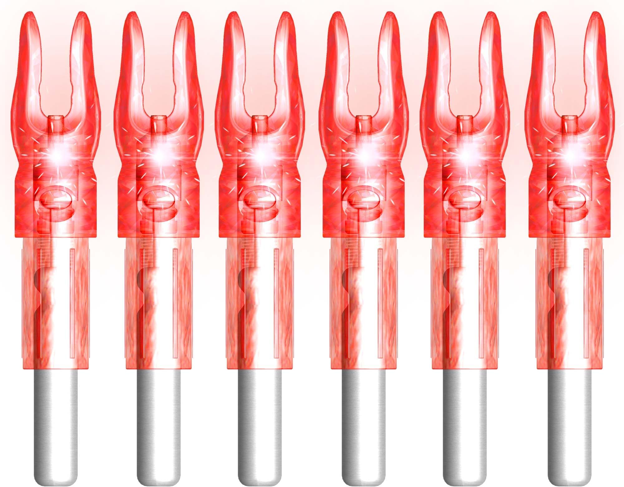 6PCS G X H S GT Led Lighted Nocks for Arrows with .165 .204 .233 .244 .246 Inside Diameter,Screwdriver Included