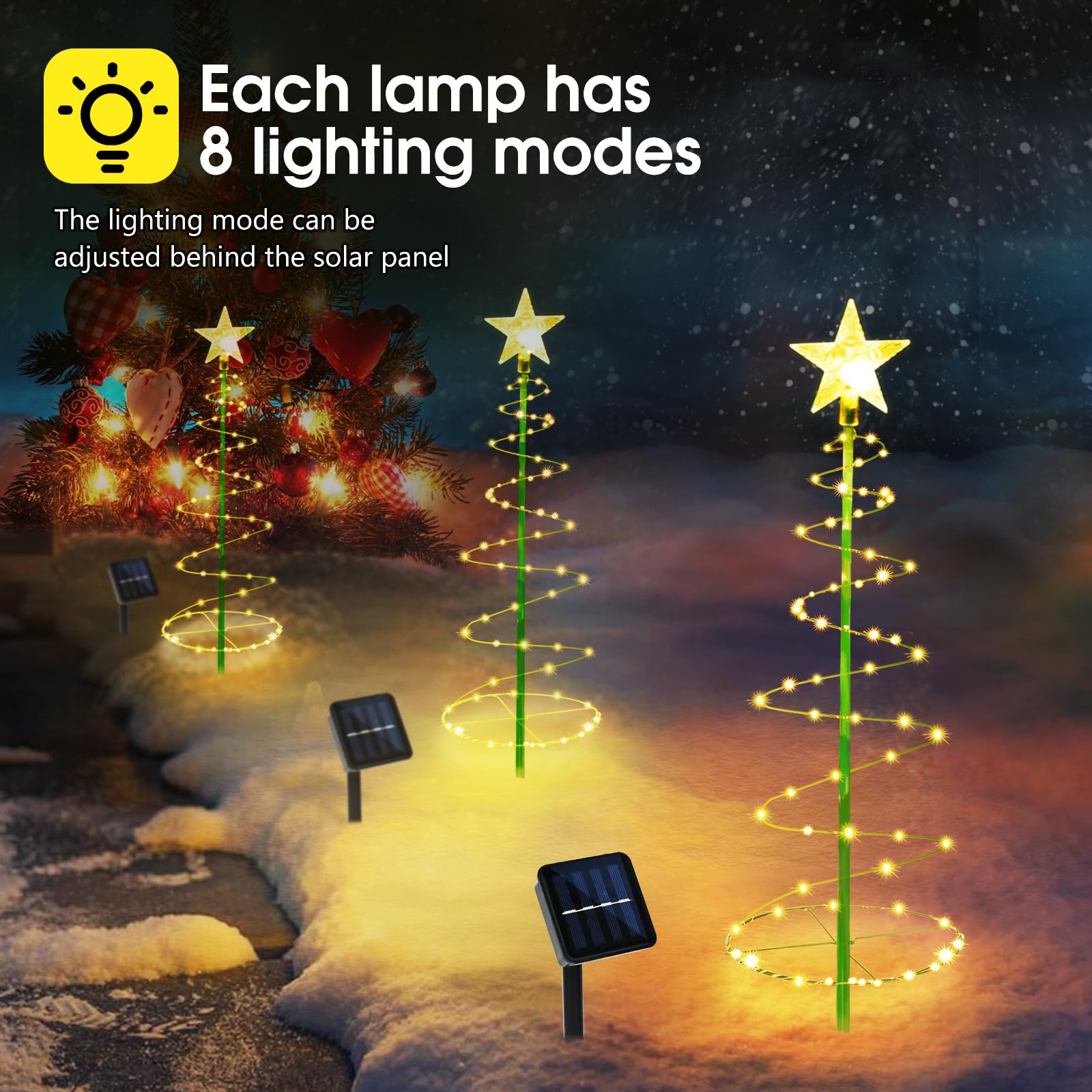 Confezione Da 6 Luci Solari Per Scale, Luci Per Gradini, Luci Per Scale Luci Per Gradini Luci Per Terrazze Vialetti Portici Porte Dingresso E Marciapiedi Bianco Freddo 86427131