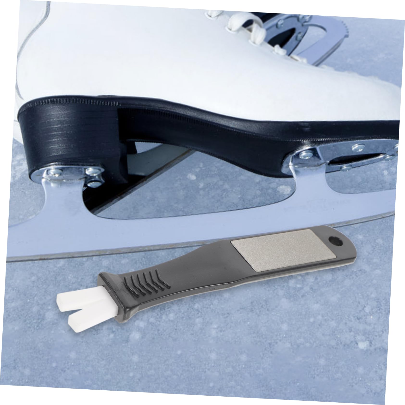 BESPORTBLE aiguiseur affûteur Portable Couvre-toits de Patinage de Patinage Artistique Outil Patins à Glace clé broyeur Fourniture de Patin Accessoire Chaussures de Skate Plastique